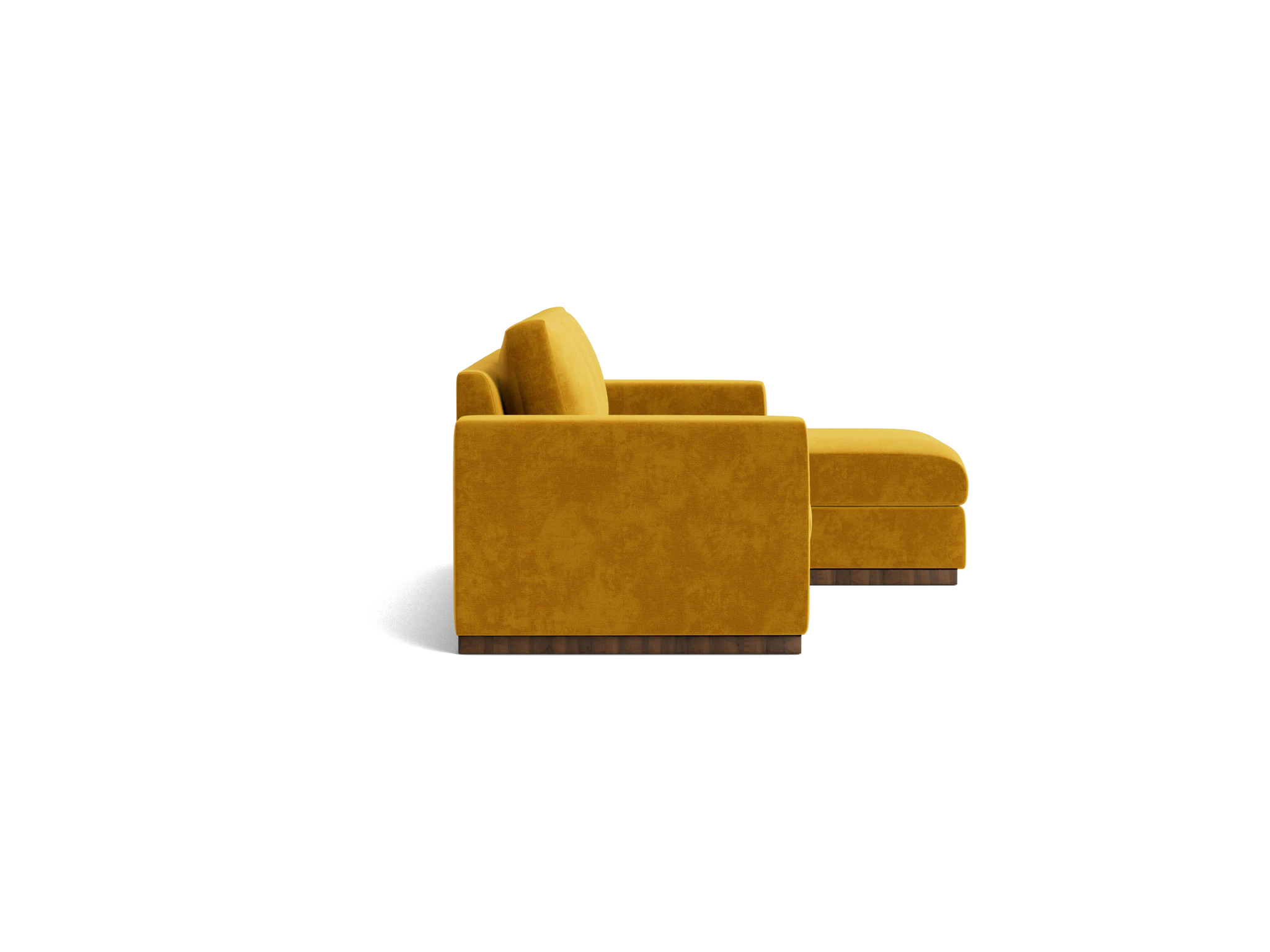 holt petite modular sectional harper amber gold