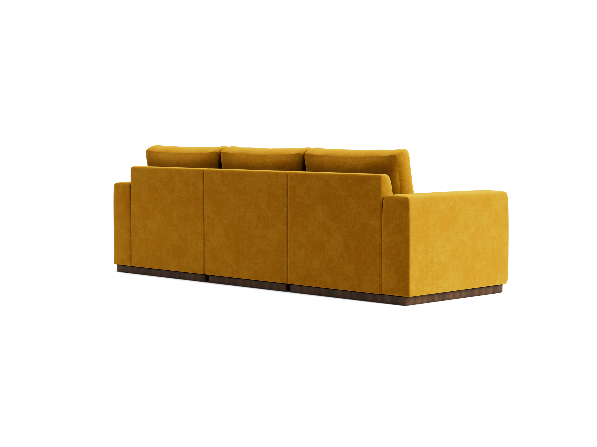 holt petite modular sectional harper amber gold