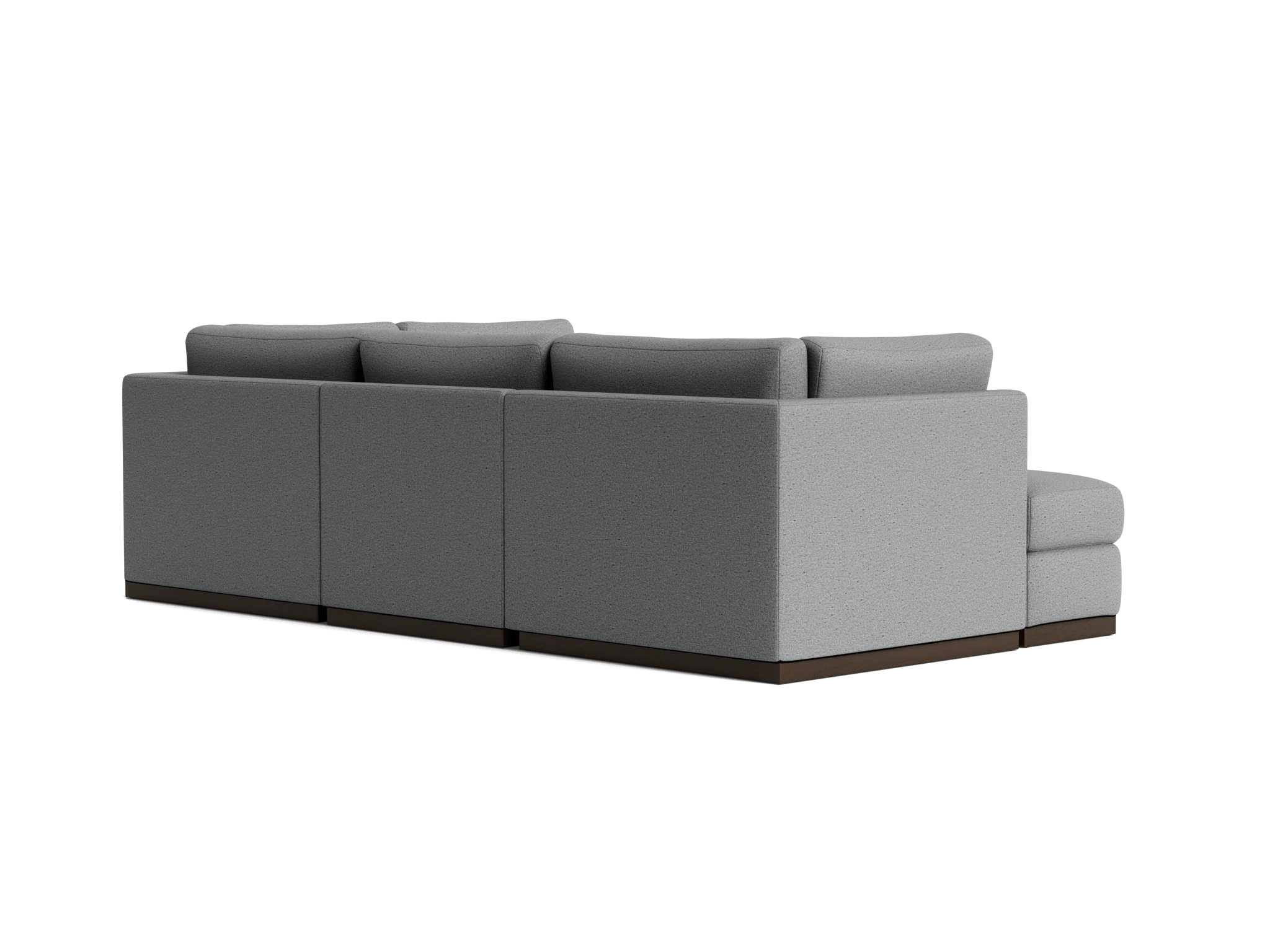 holt petite modular sofa storage sectional essence ash