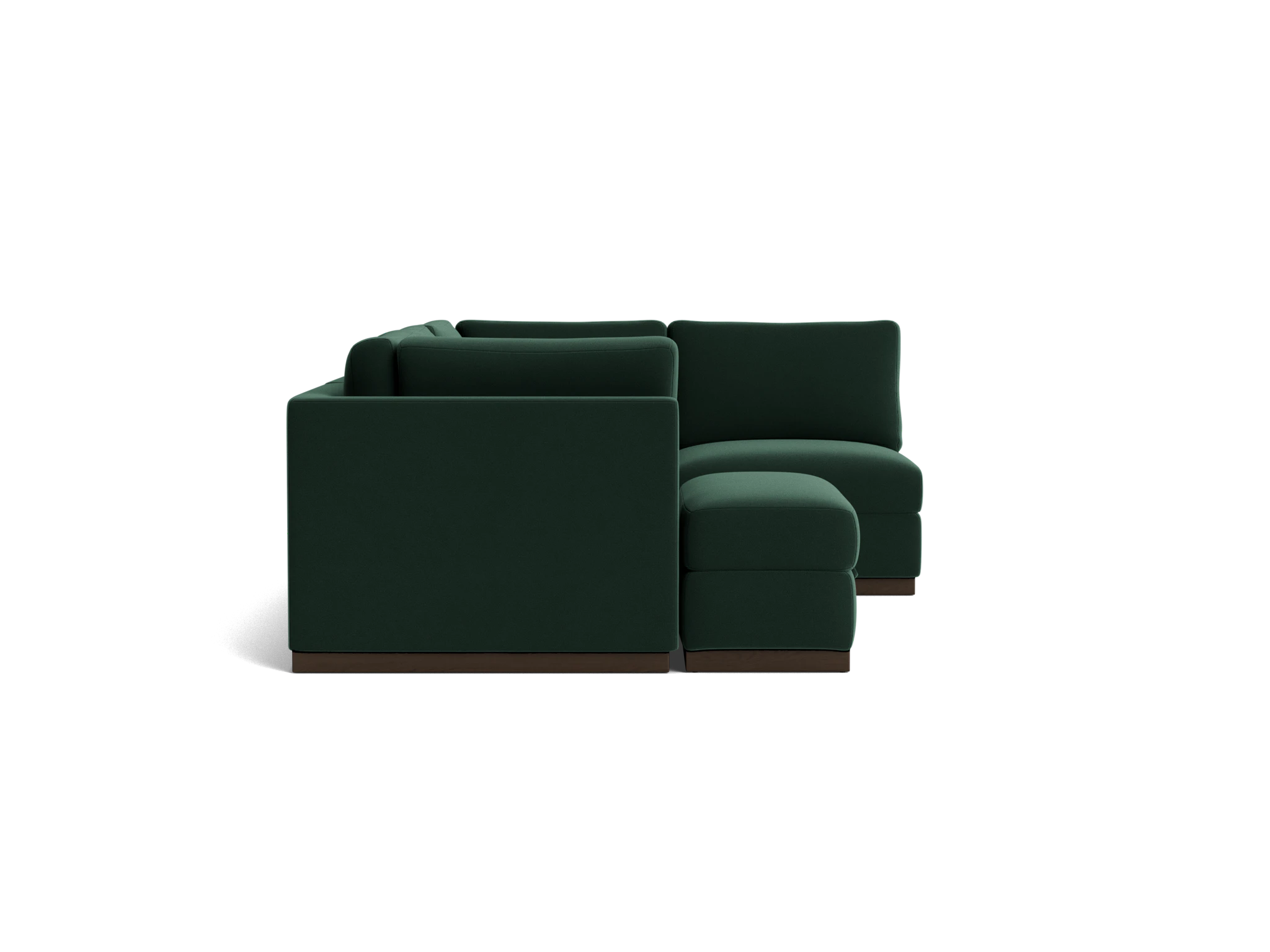 holt petite modular sofa storage sectional royale evergreen