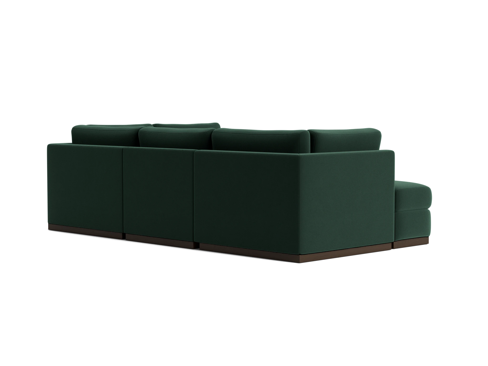 holt petite modular sofa storage sectional royale evergreen