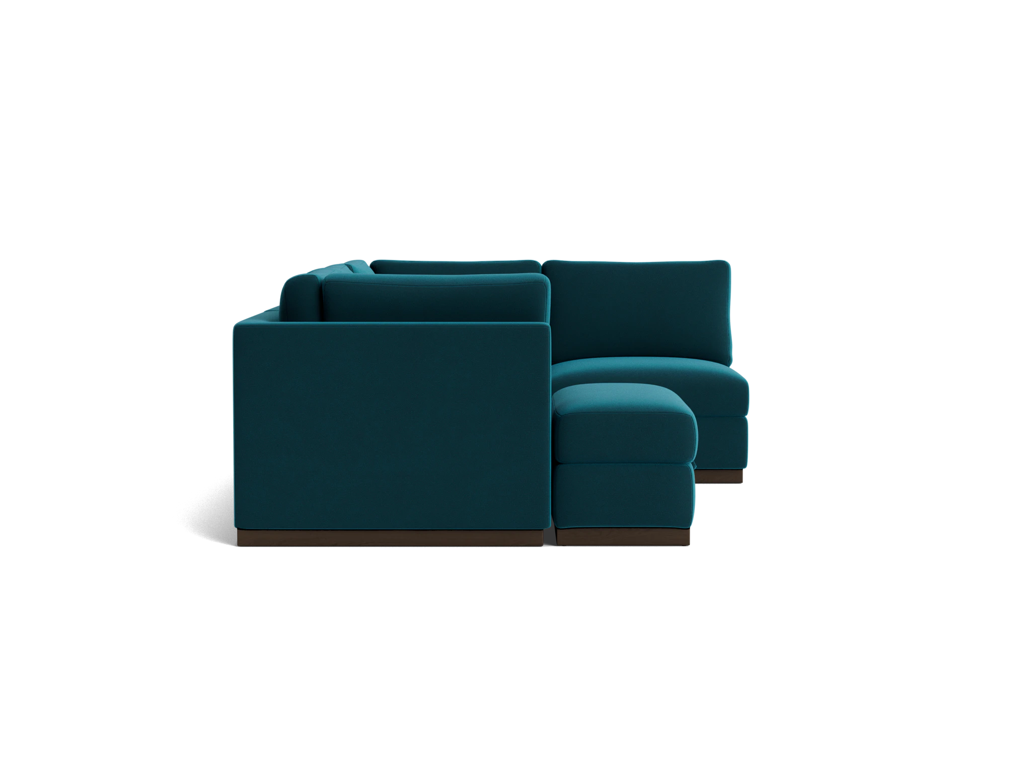 holt petite modular sofa storage sectional royale peacock