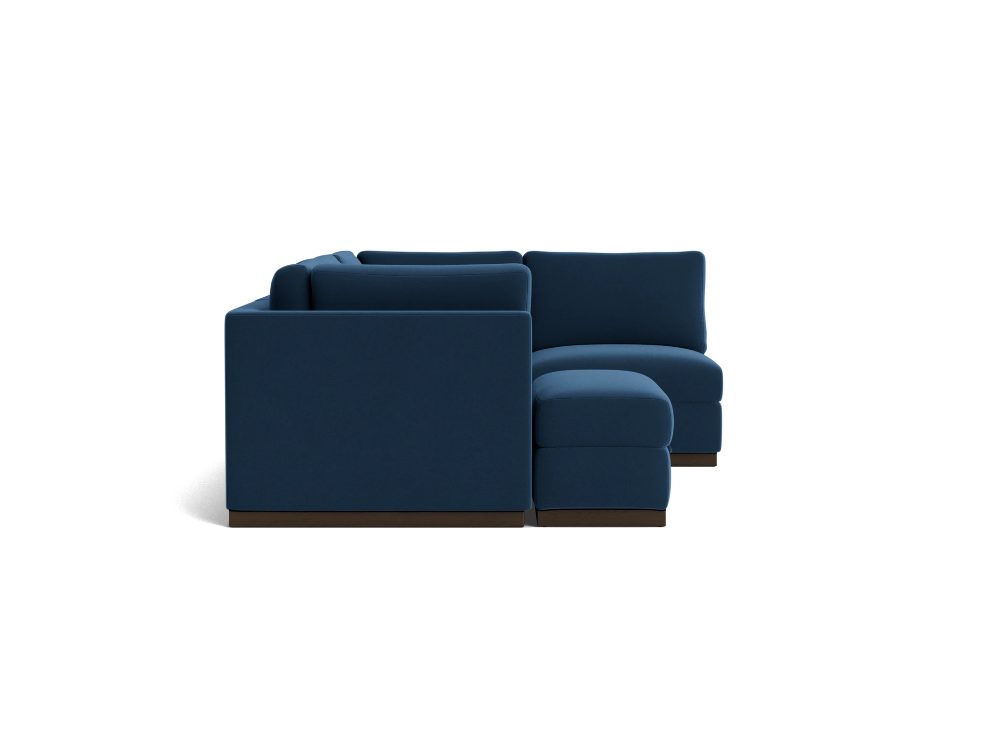 holt petite modular sofa storage sectional royale cobalt
