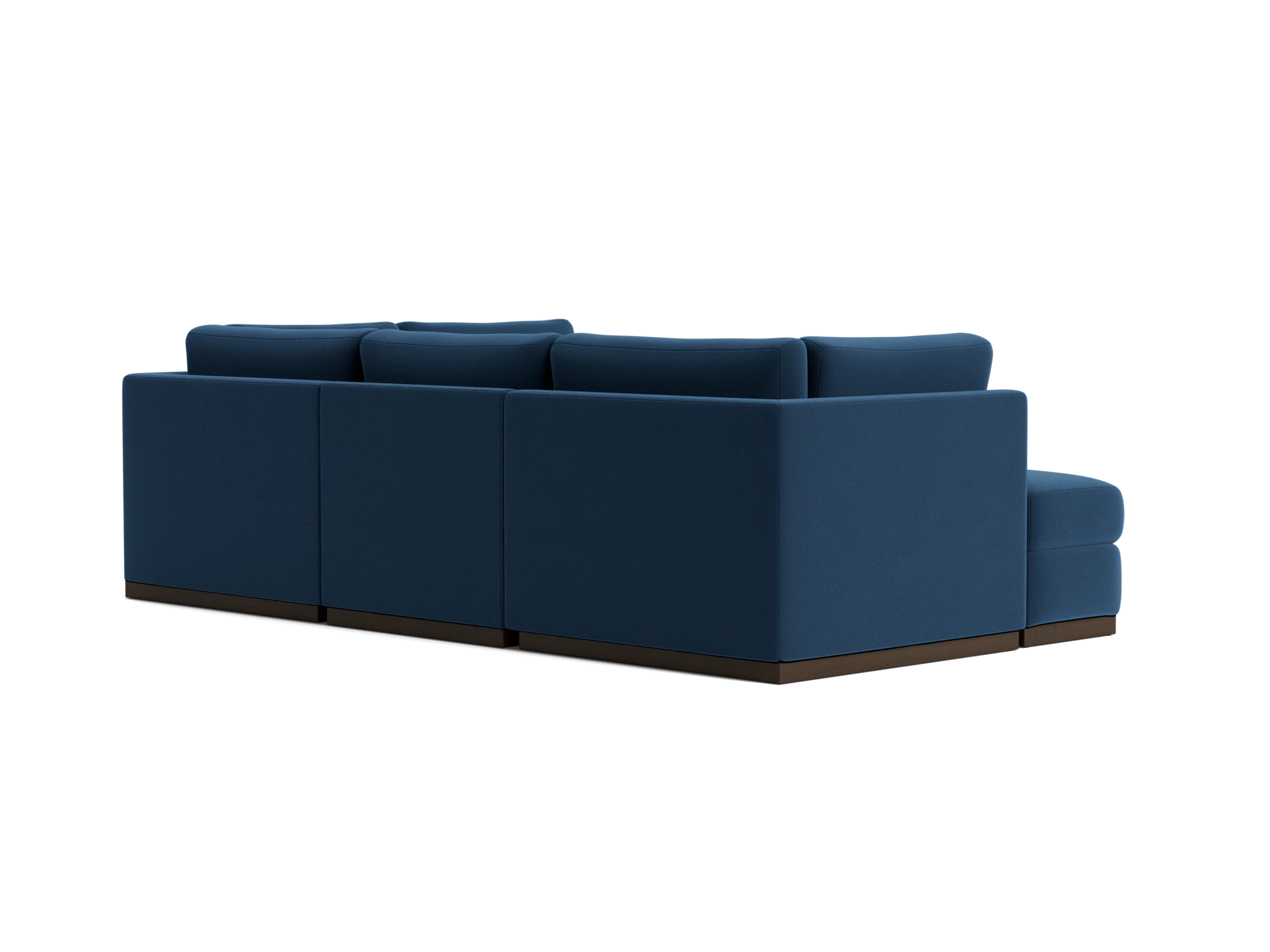 holt petite modular sofa storage sectional royale cobalt