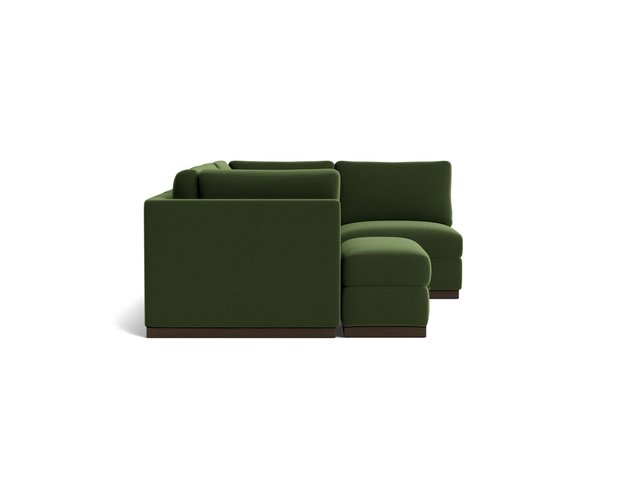 holt petite modular sofa storage sectional royale forest