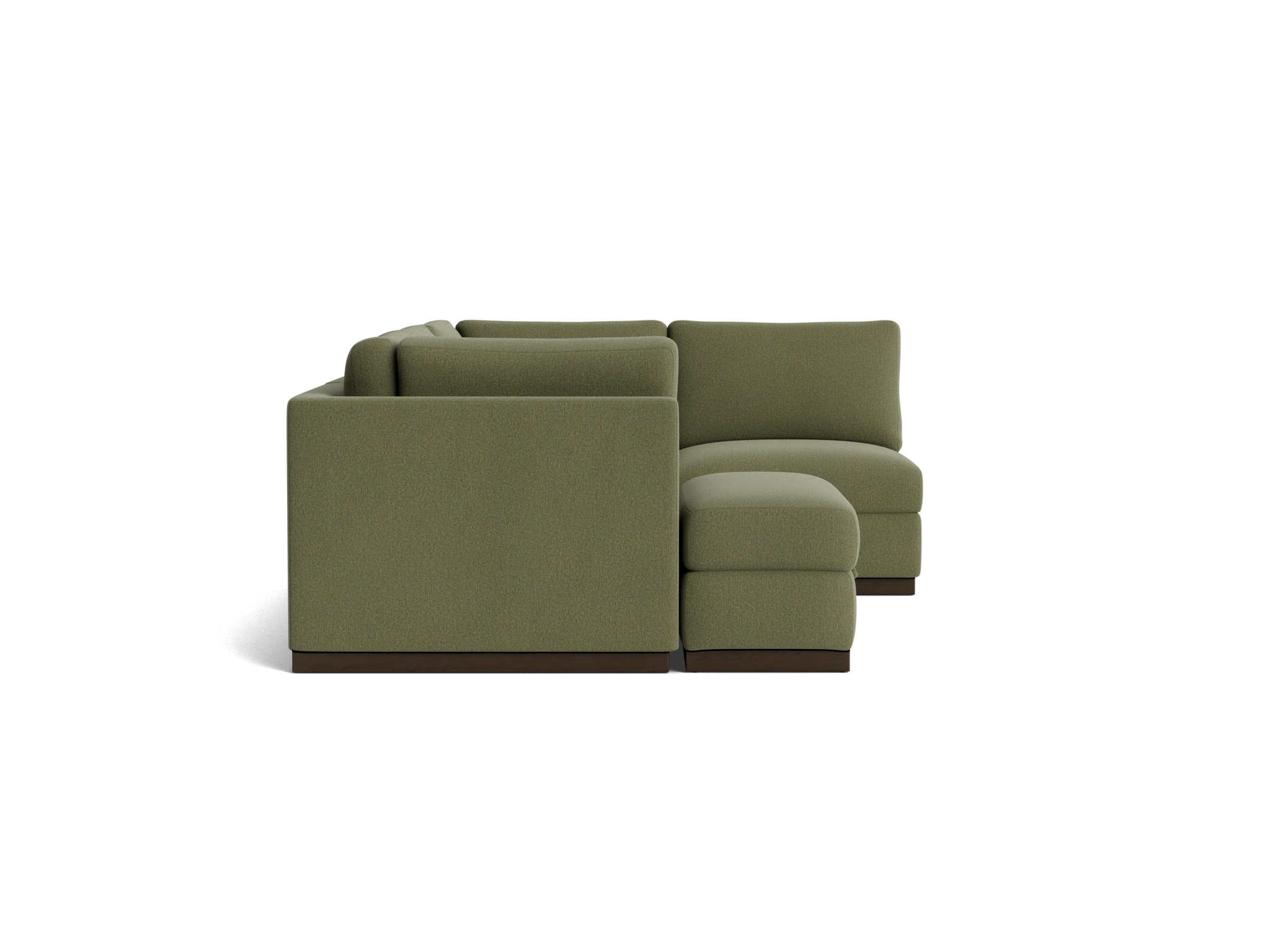 holt petite modular sofa storage sectional faithful olive