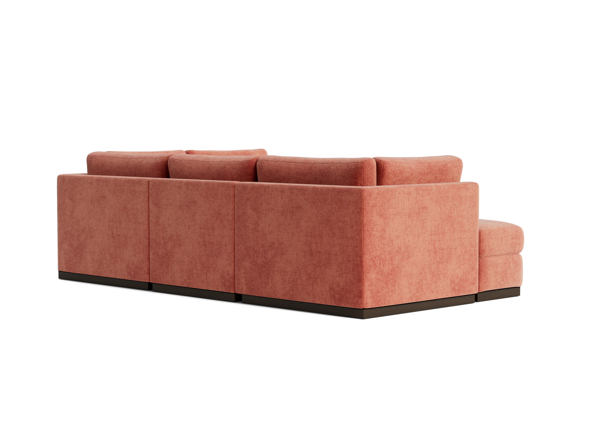 holt petite modular sofa storage sectional plush terra rose
