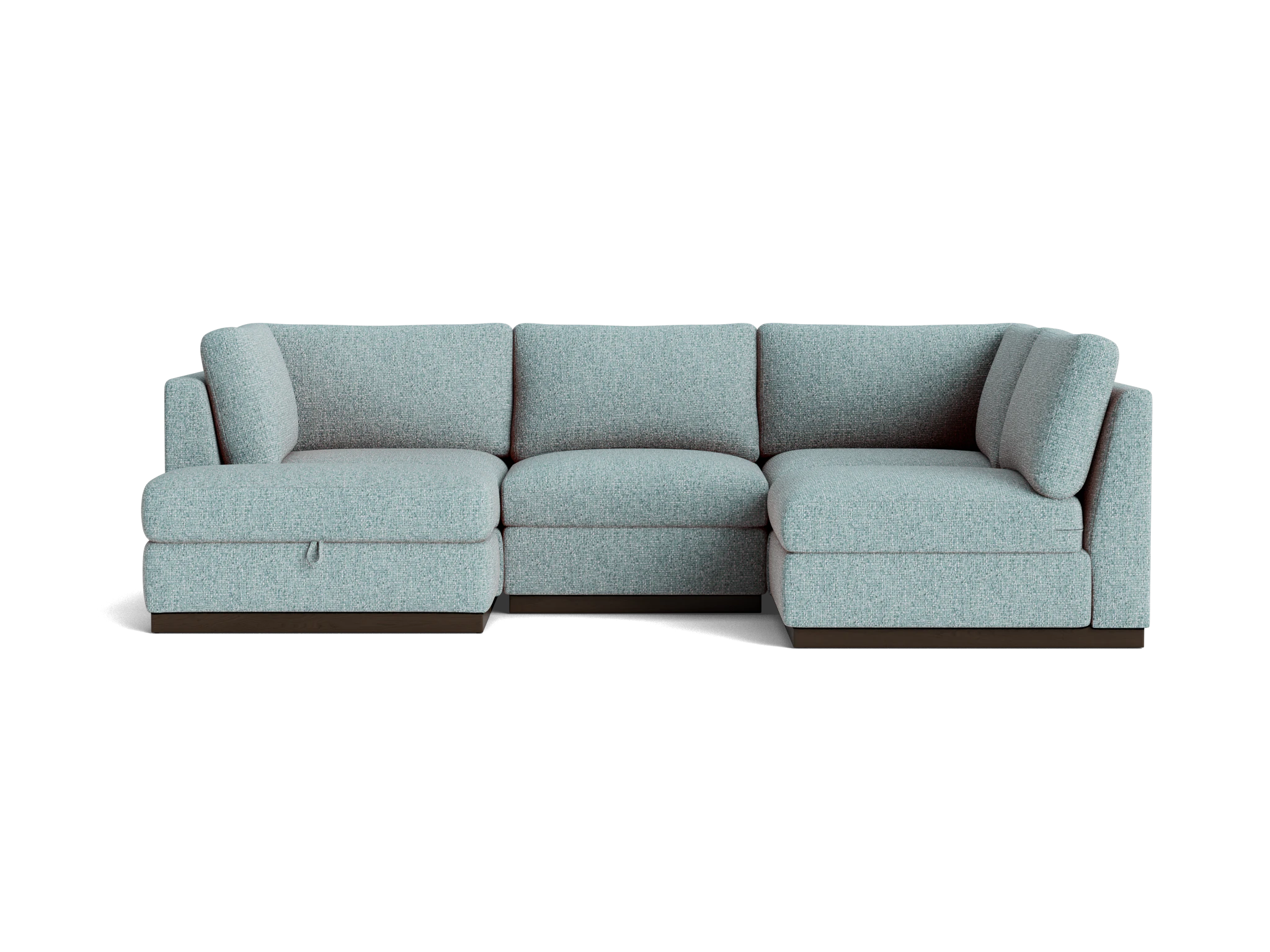 holt petite modular sofa storage sectional bungalow slate