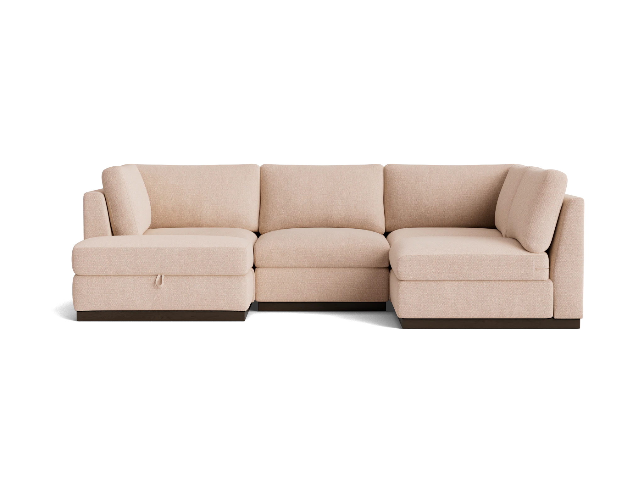 holt petite modular sofa storage sectional resource oat