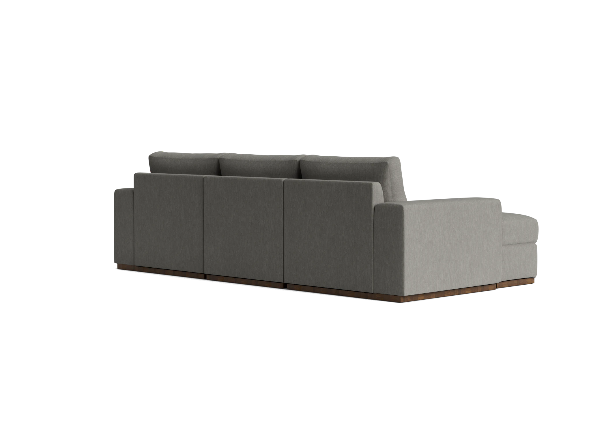 holt petite modular sectional with storage ottoman bentley pewter