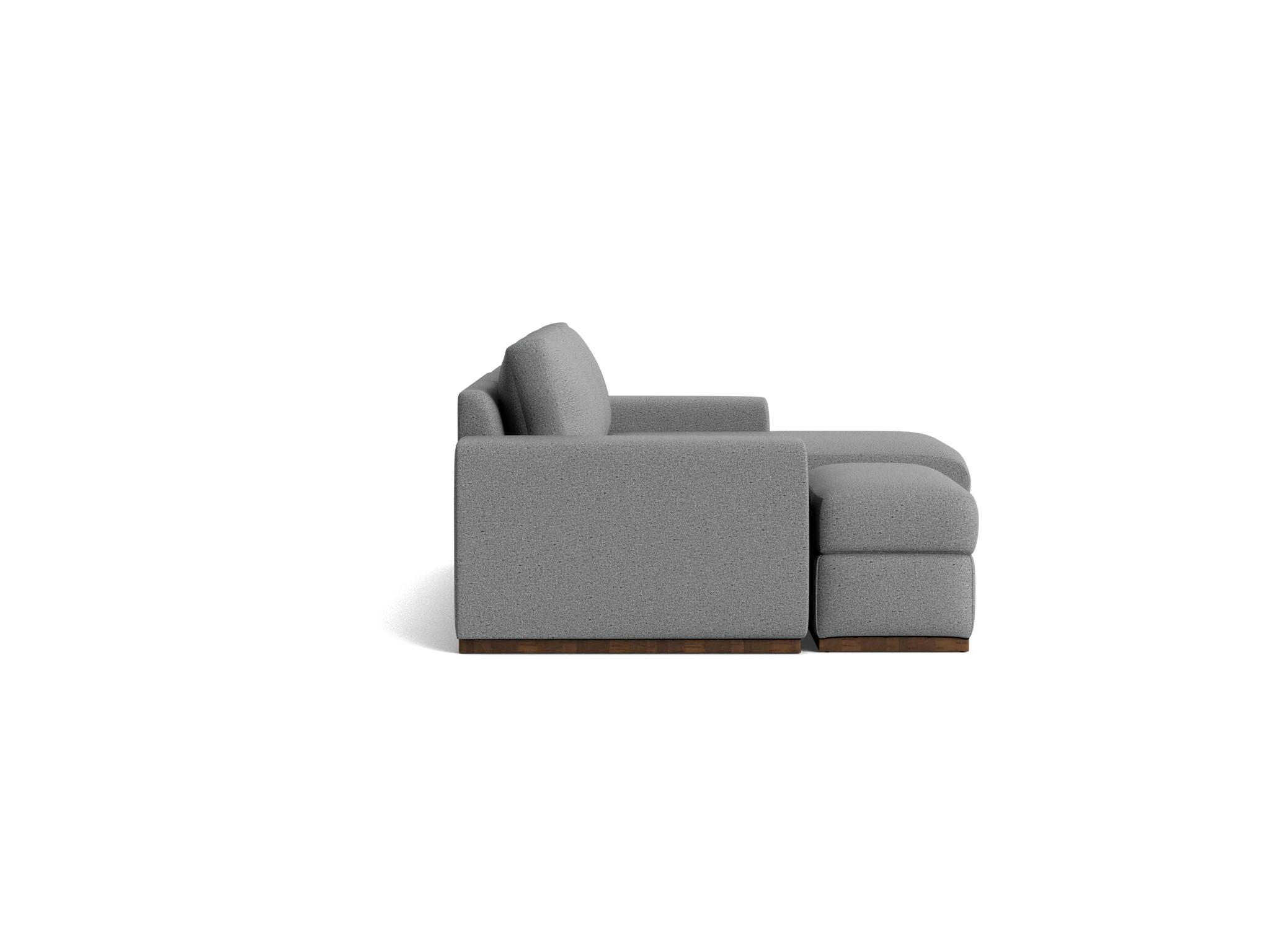 holt petite modular sectional with storage ottoman essence ash