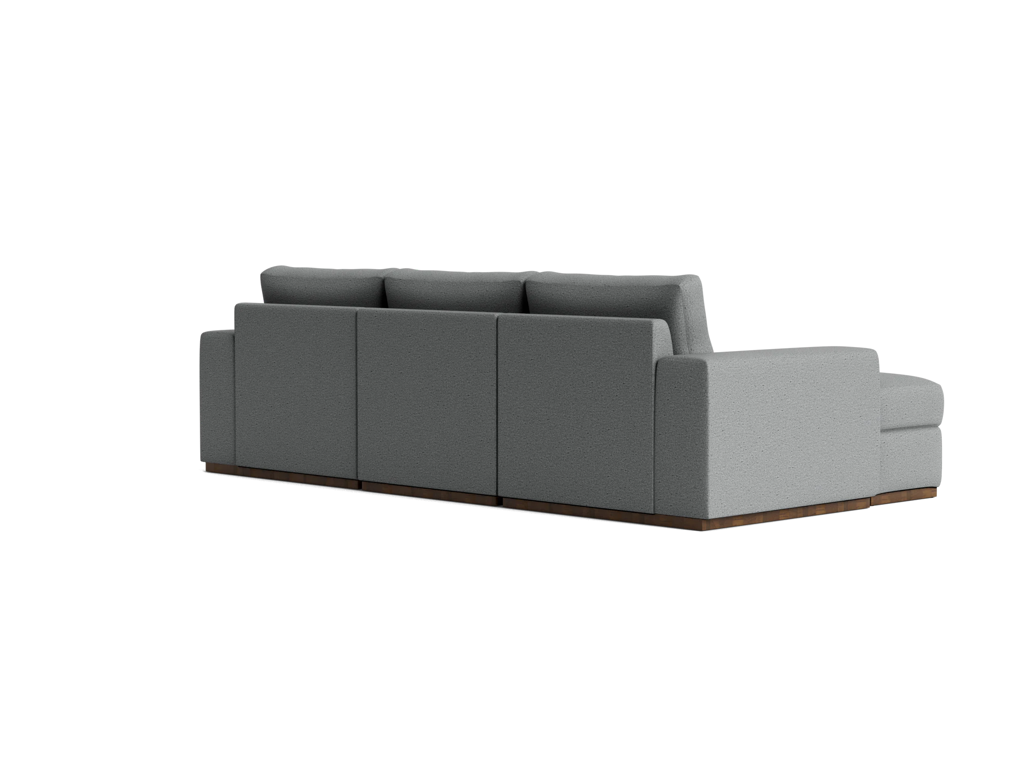 holt petite modular sectional with storage ottoman essence ash