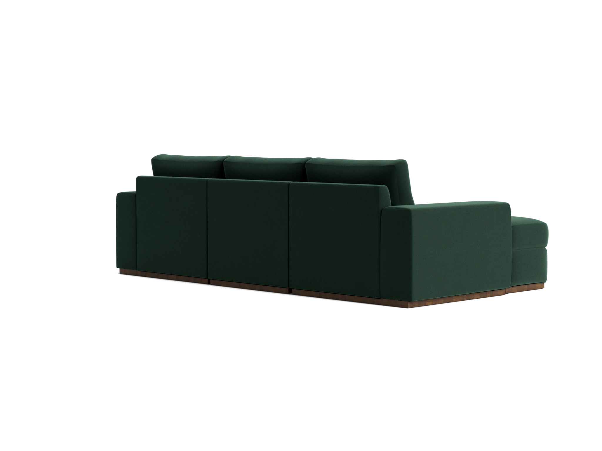 holt petite modular sectional with storage ottoman royale evergreen