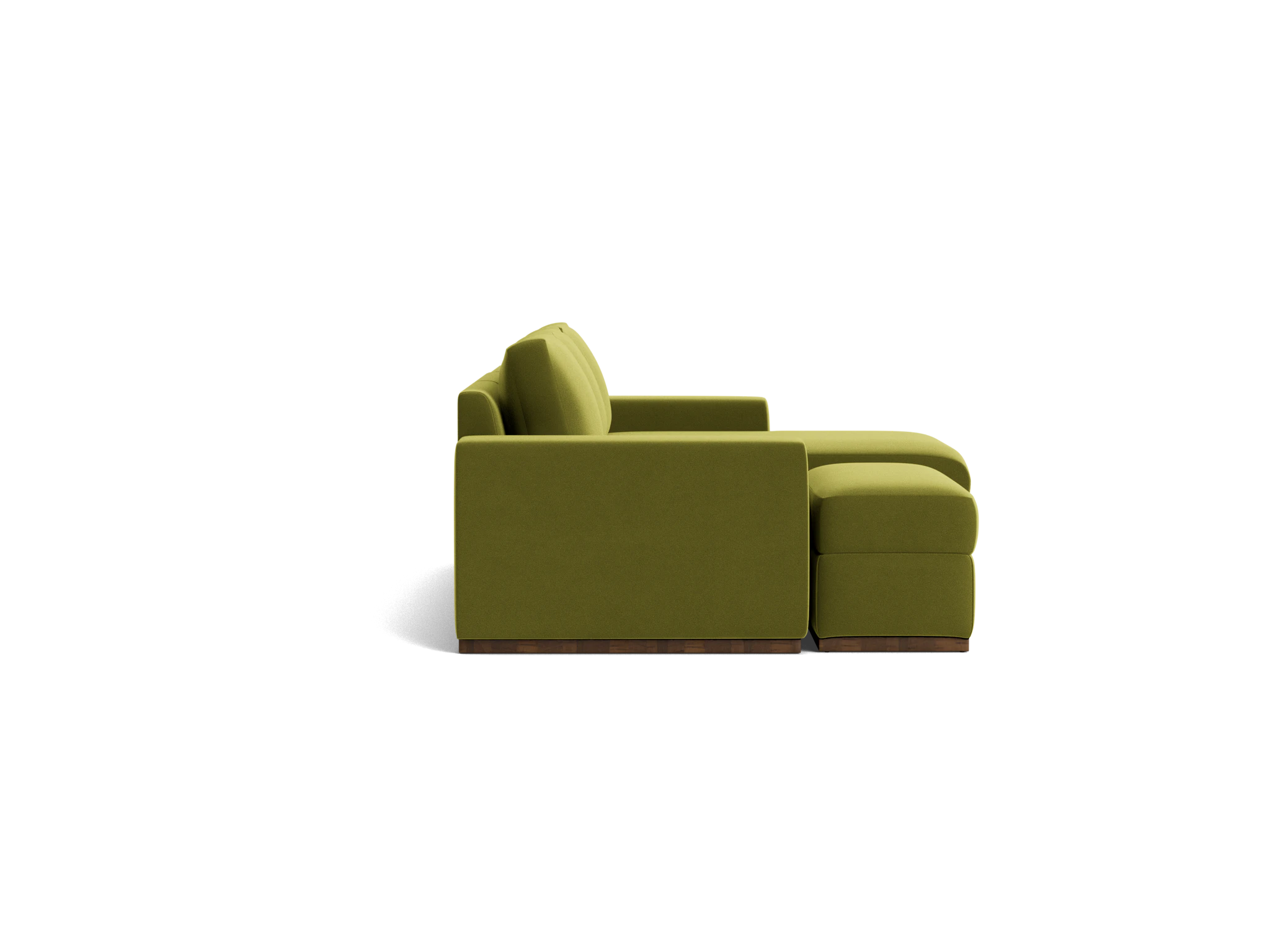 holt petite modular sectional with storage ottoman royale apple