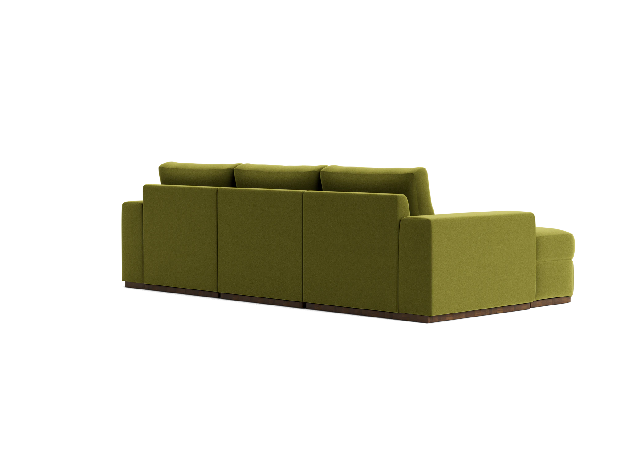 holt petite modular sectional with storage ottoman royale apple