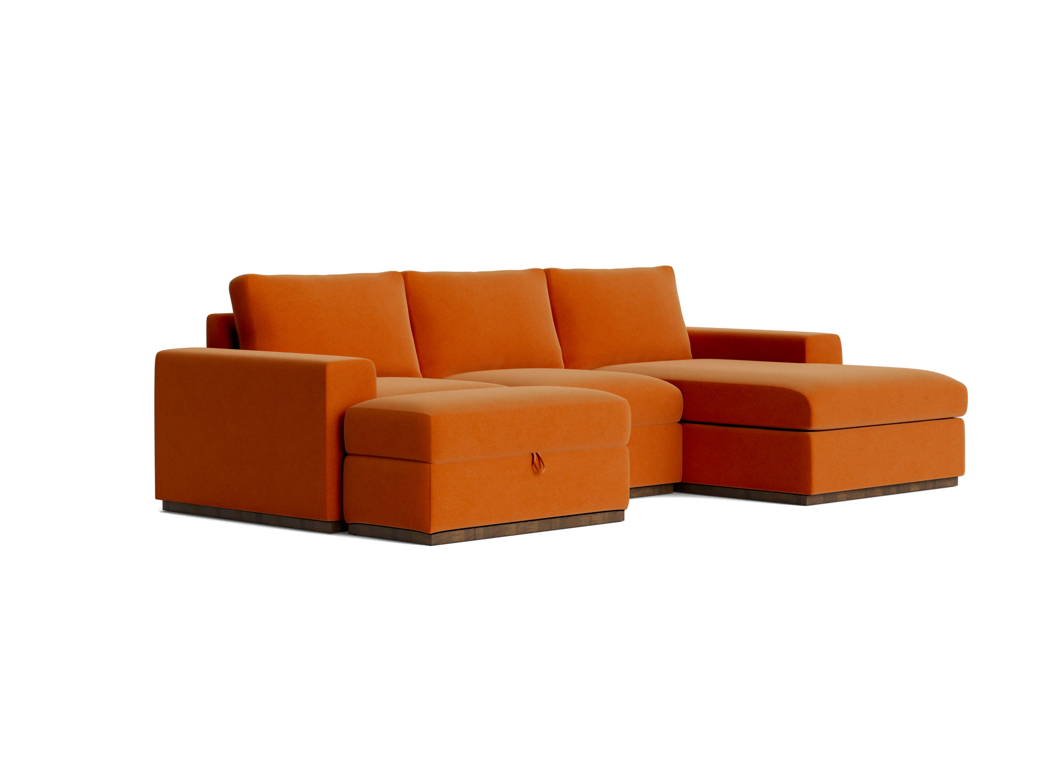 holt petite modular sectional with storage ottoman royale hacienda