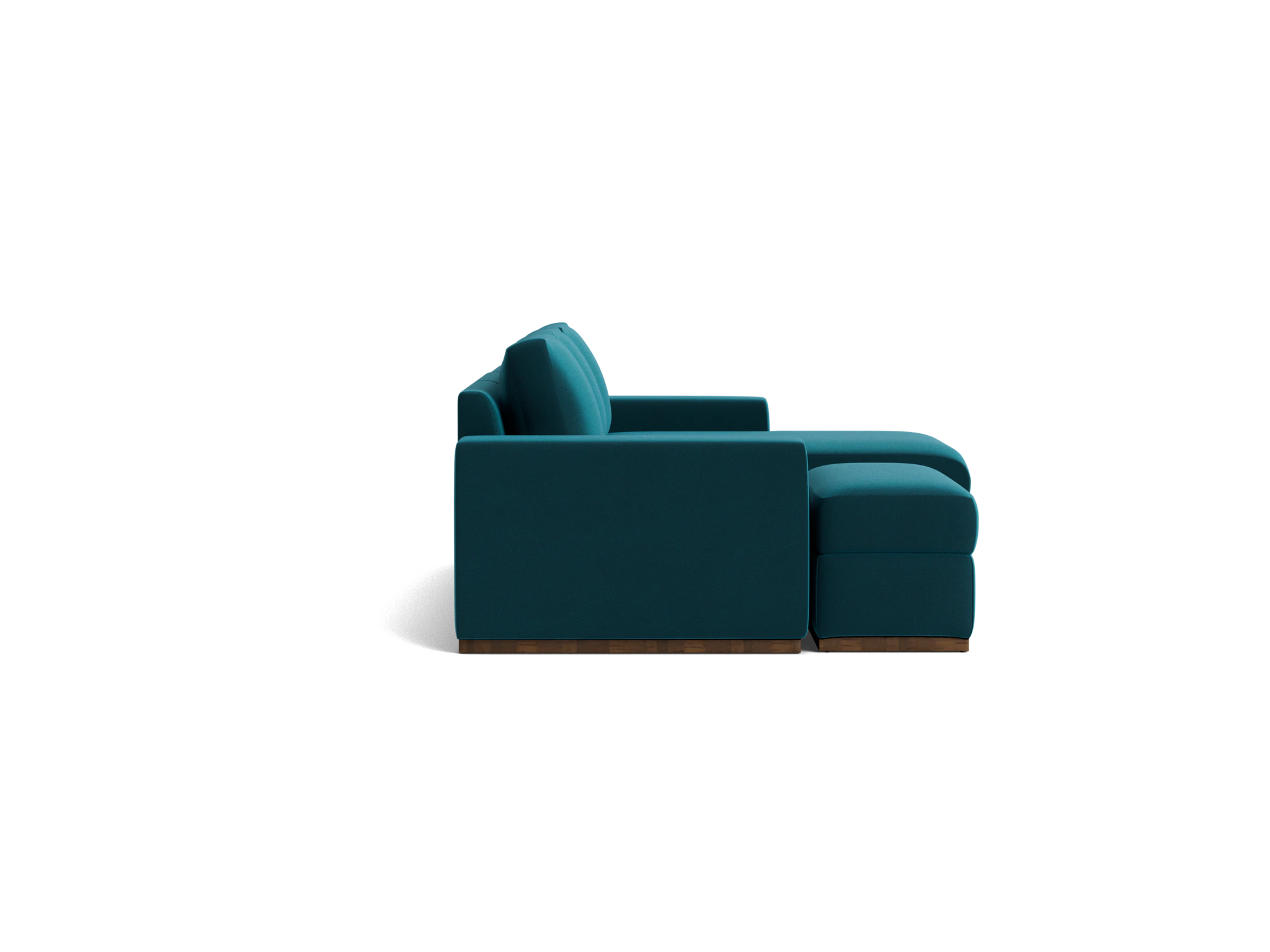 holt petite modular sectional with storage ottoman royale peacock
