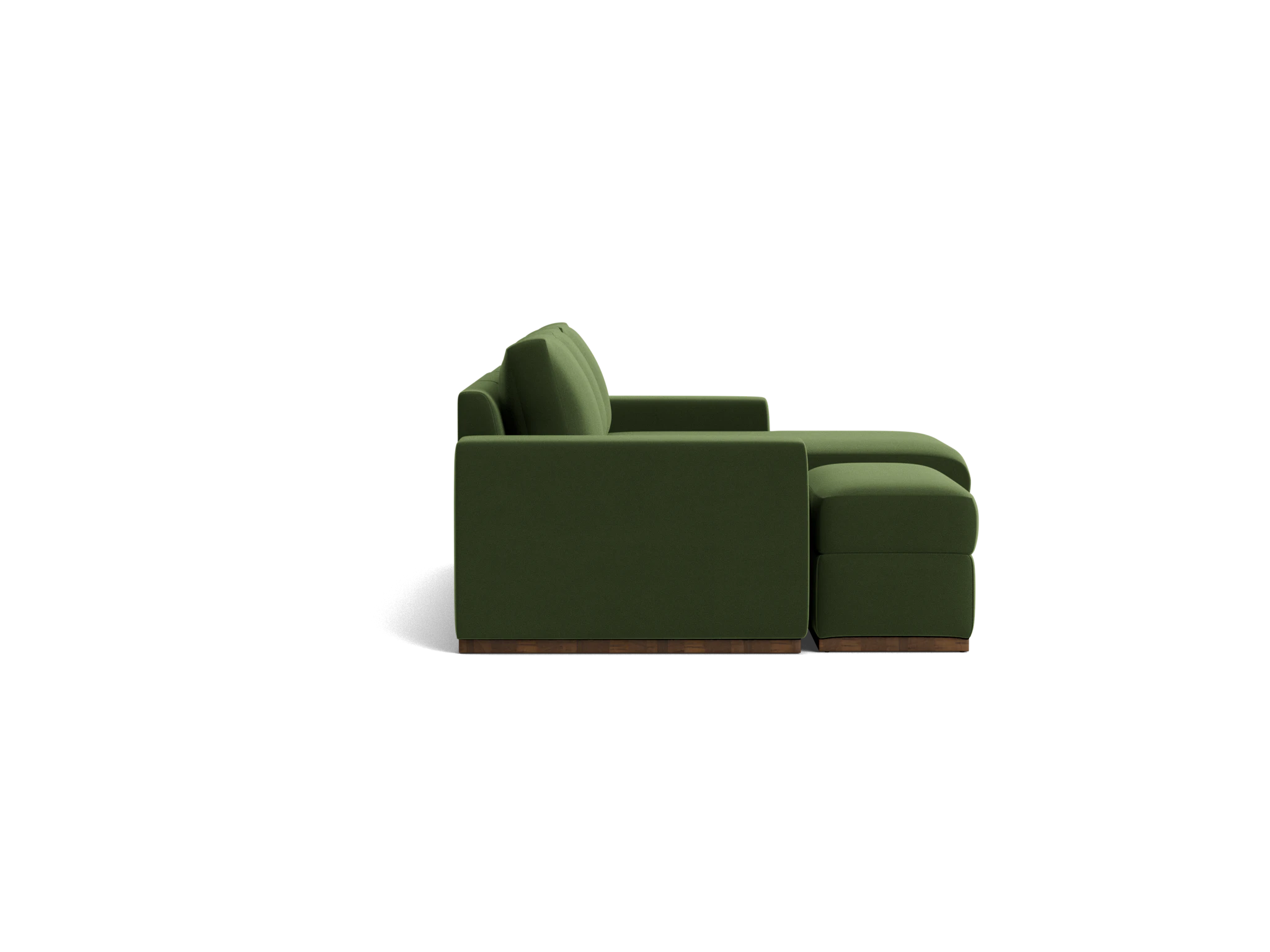 holt petite modular sectional with storage ottoman royale forest