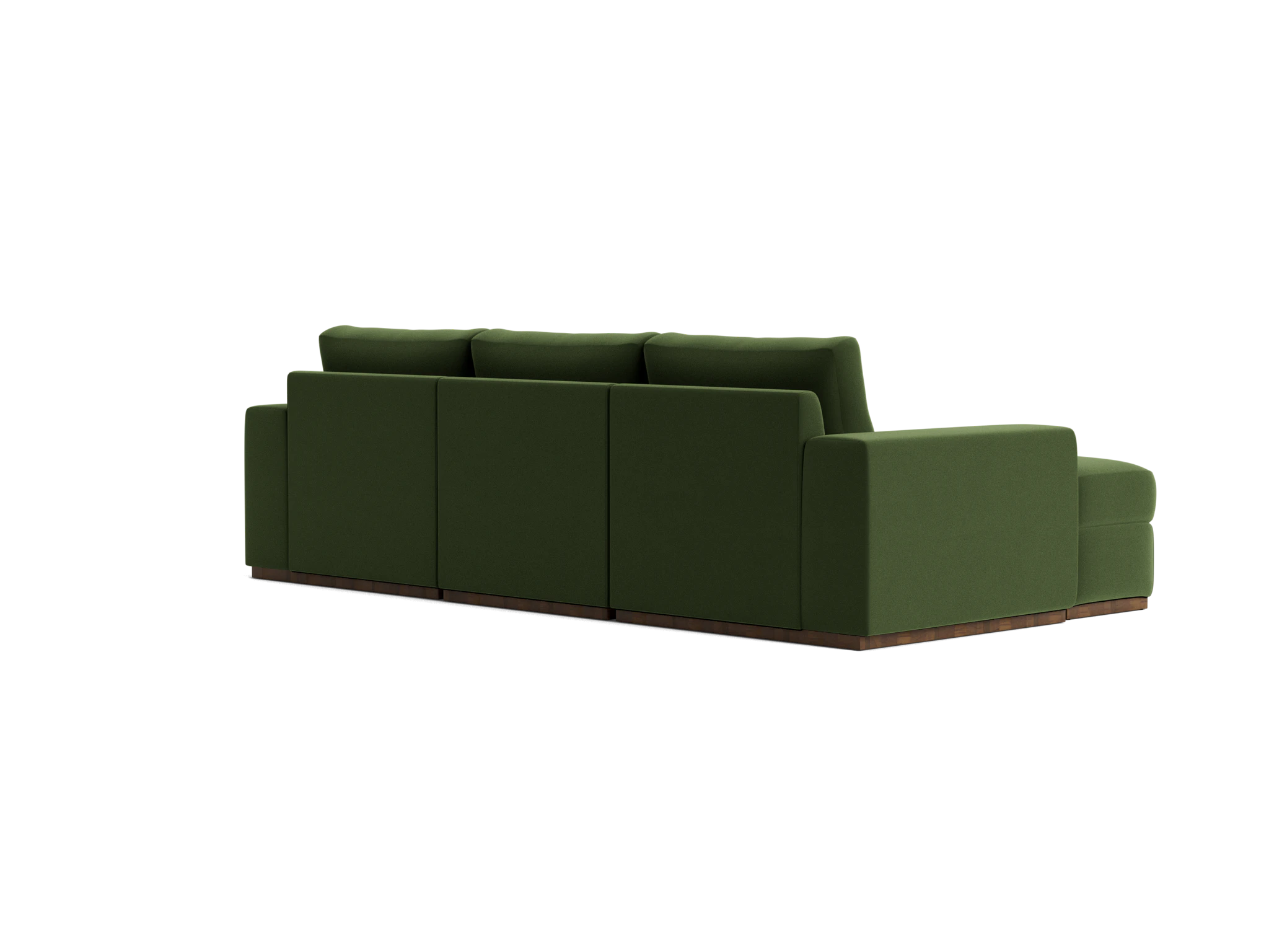 holt petite modular sectional with storage ottoman royale forest