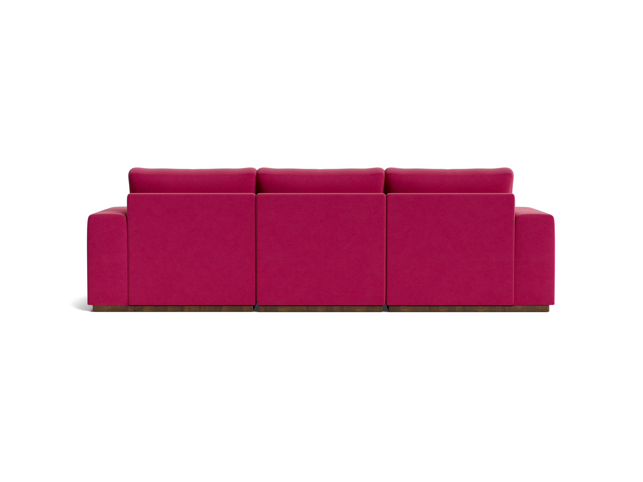 holt petite modular sectional with storage ottoman royale berry