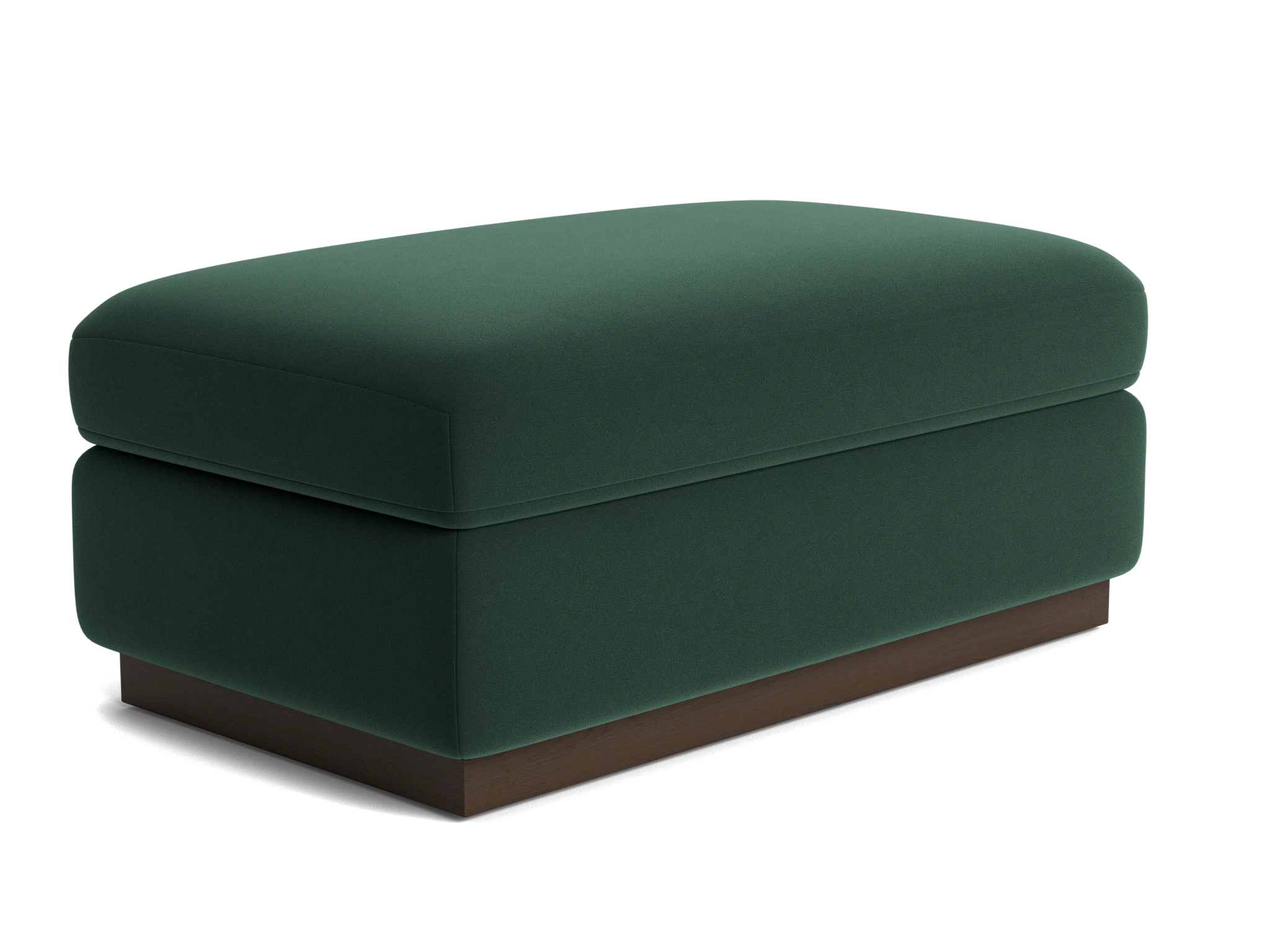 holt half ottoman royale evergreen