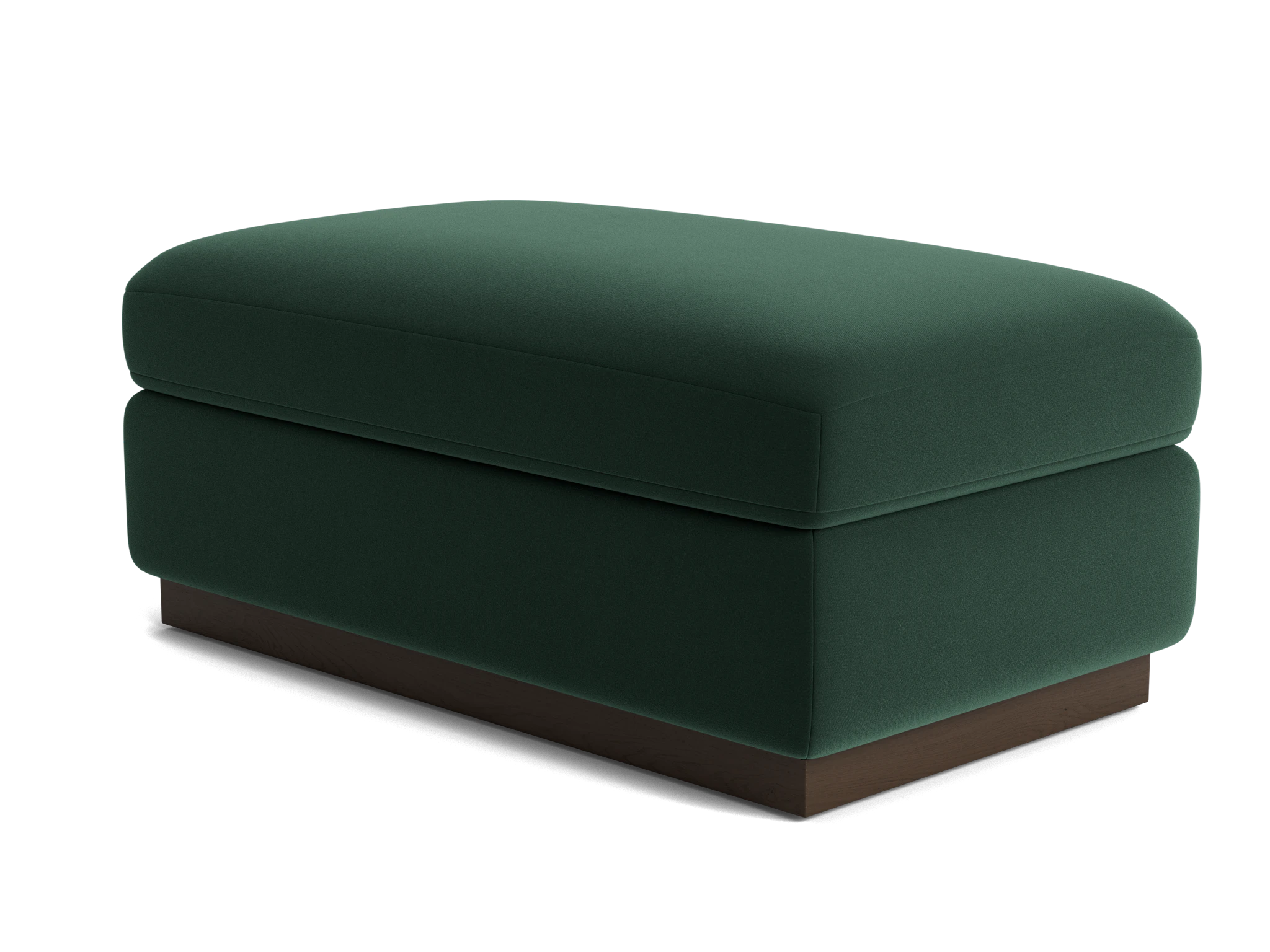 holt half ottoman royale evergreen