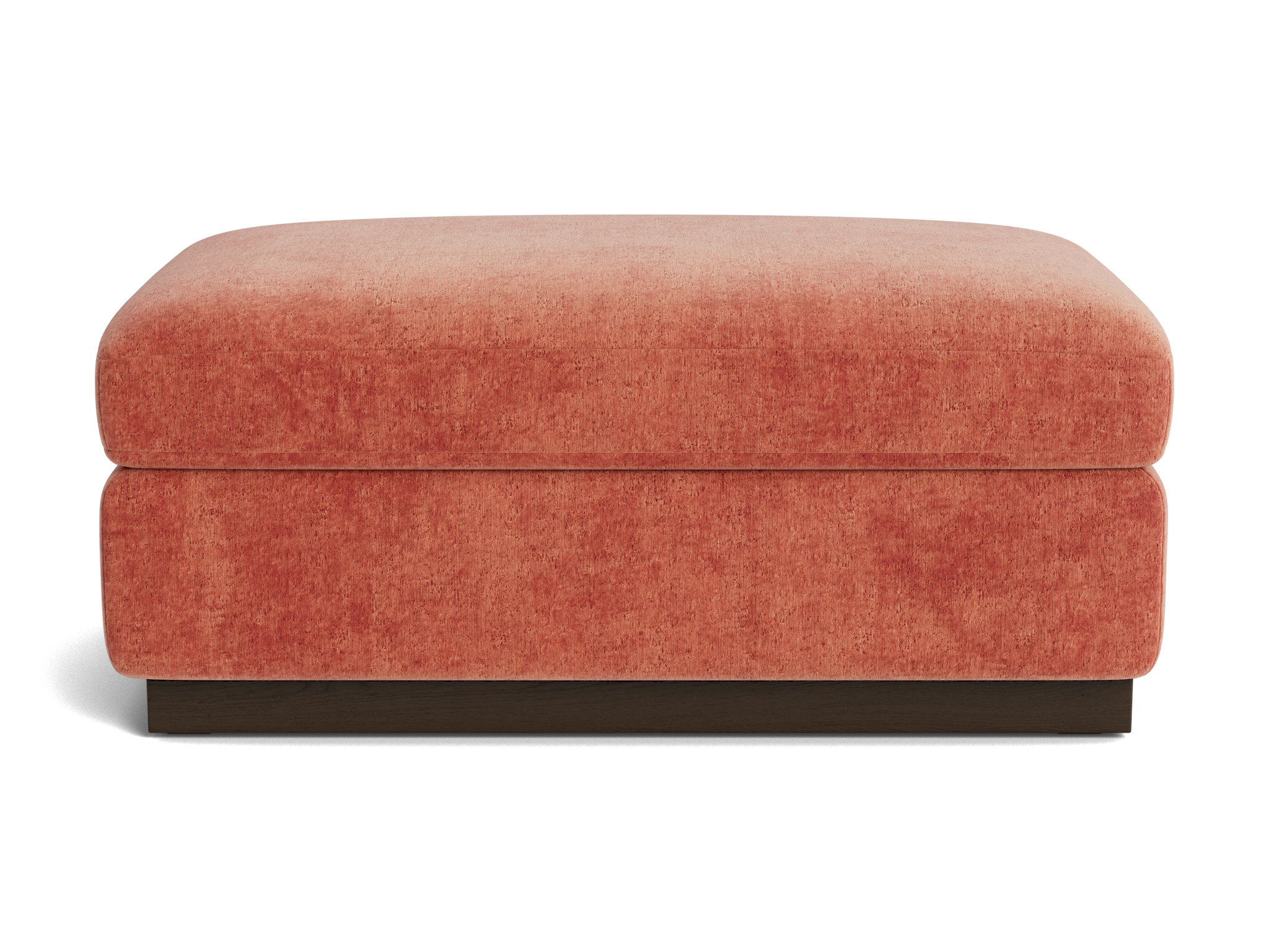 holt half ottoman plush terra rose