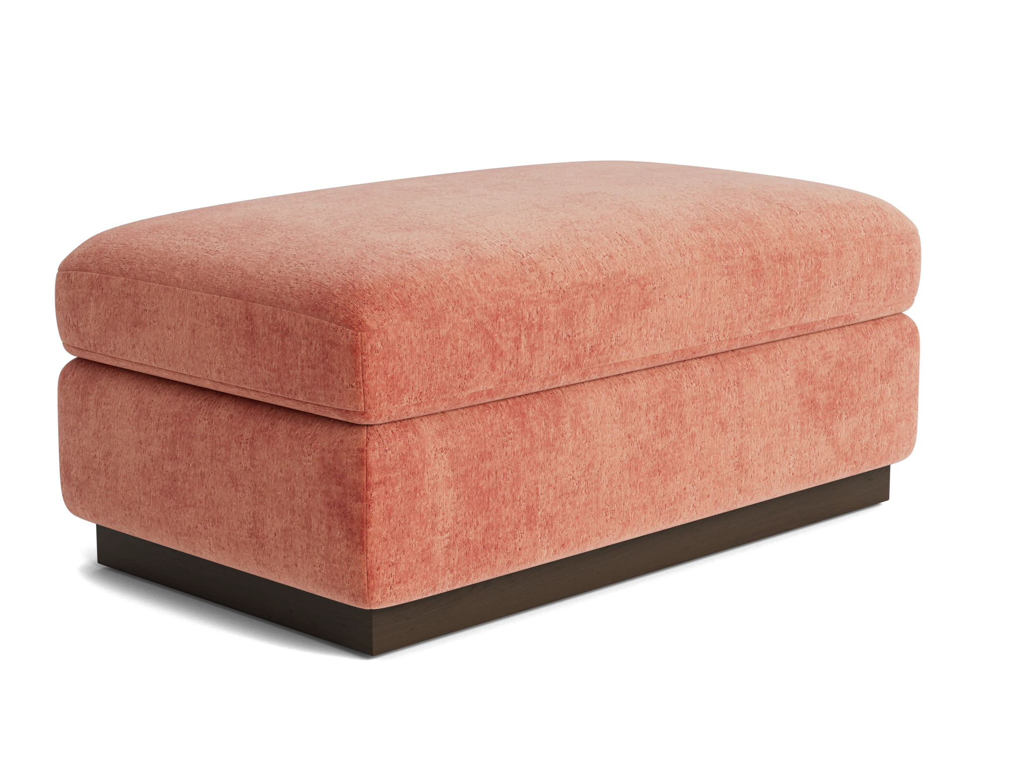 holt half ottoman plush terra rose
