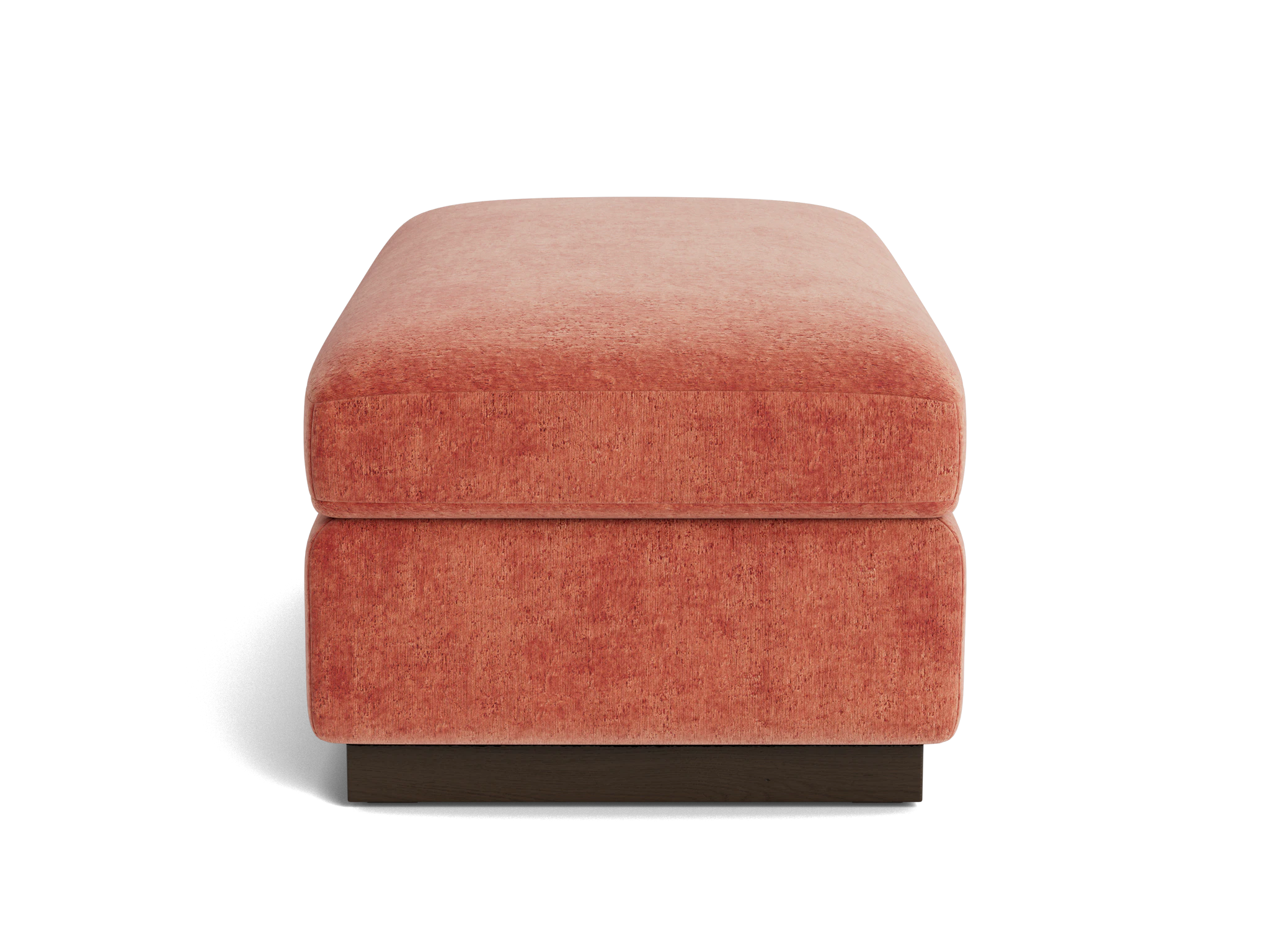 holt half ottoman plush terra rose