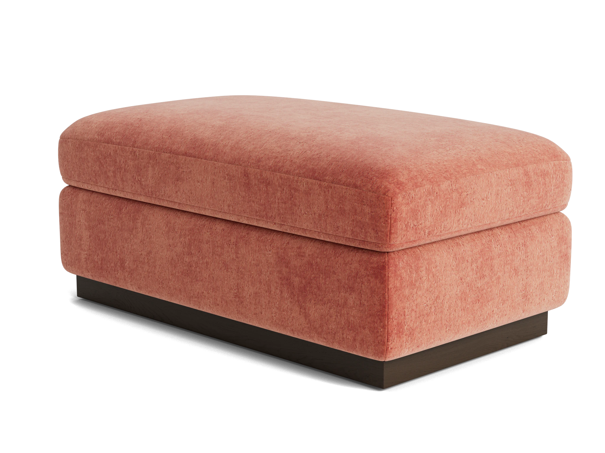 holt half ottoman plush terra rose