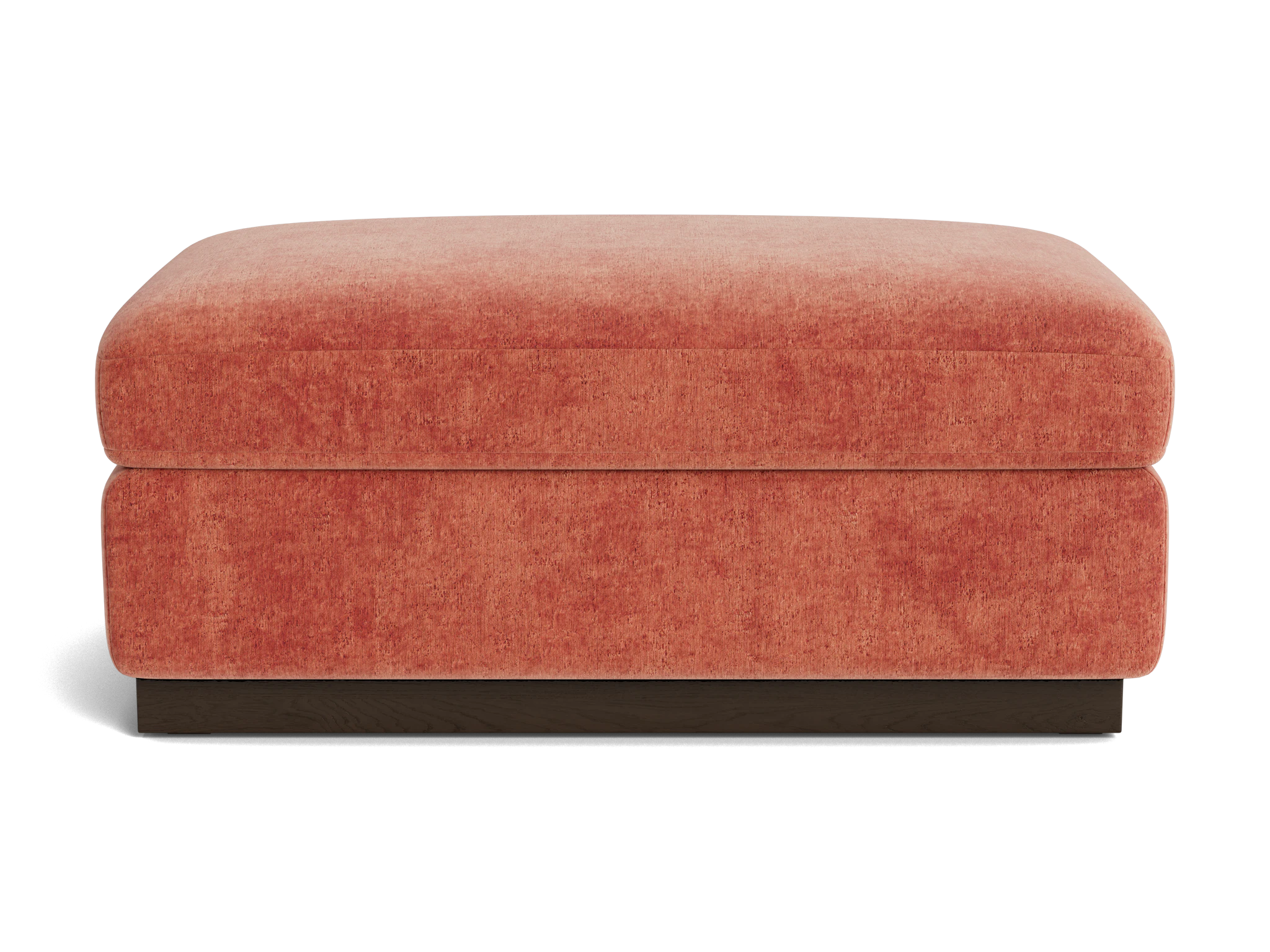 holt half ottoman plush terra rose