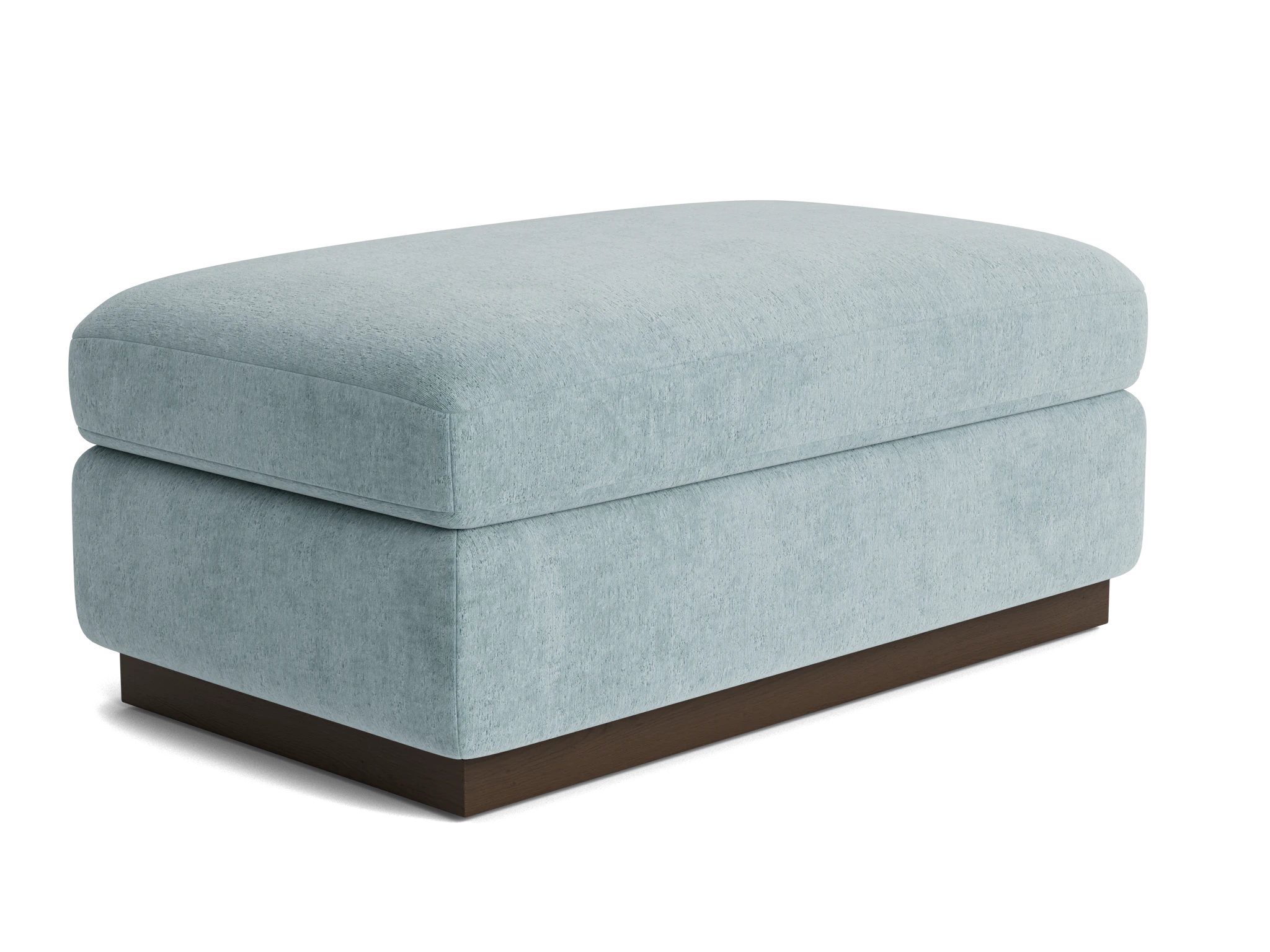 holt half ottoman plush mist