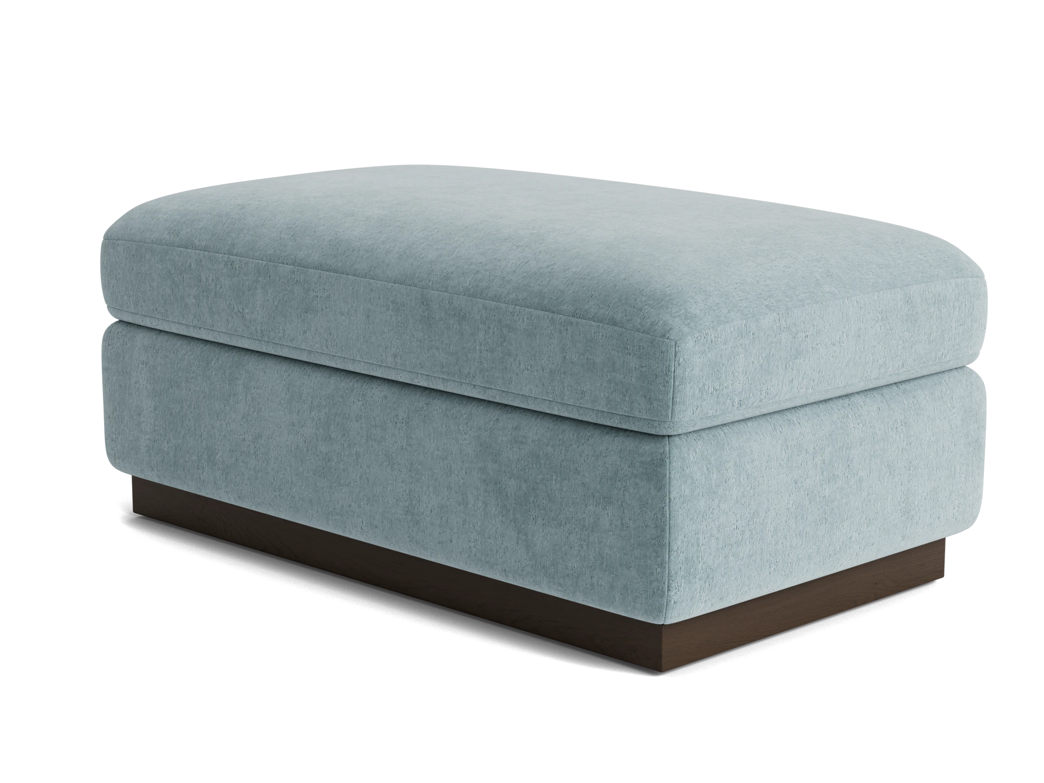 holt half ottoman plush mist