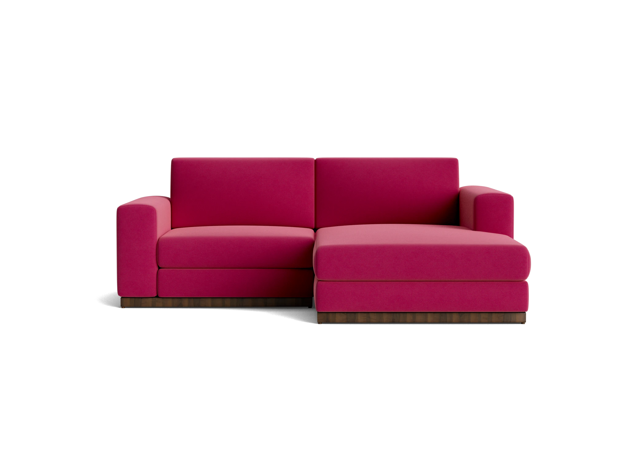 holt modular compact sectional royale berry