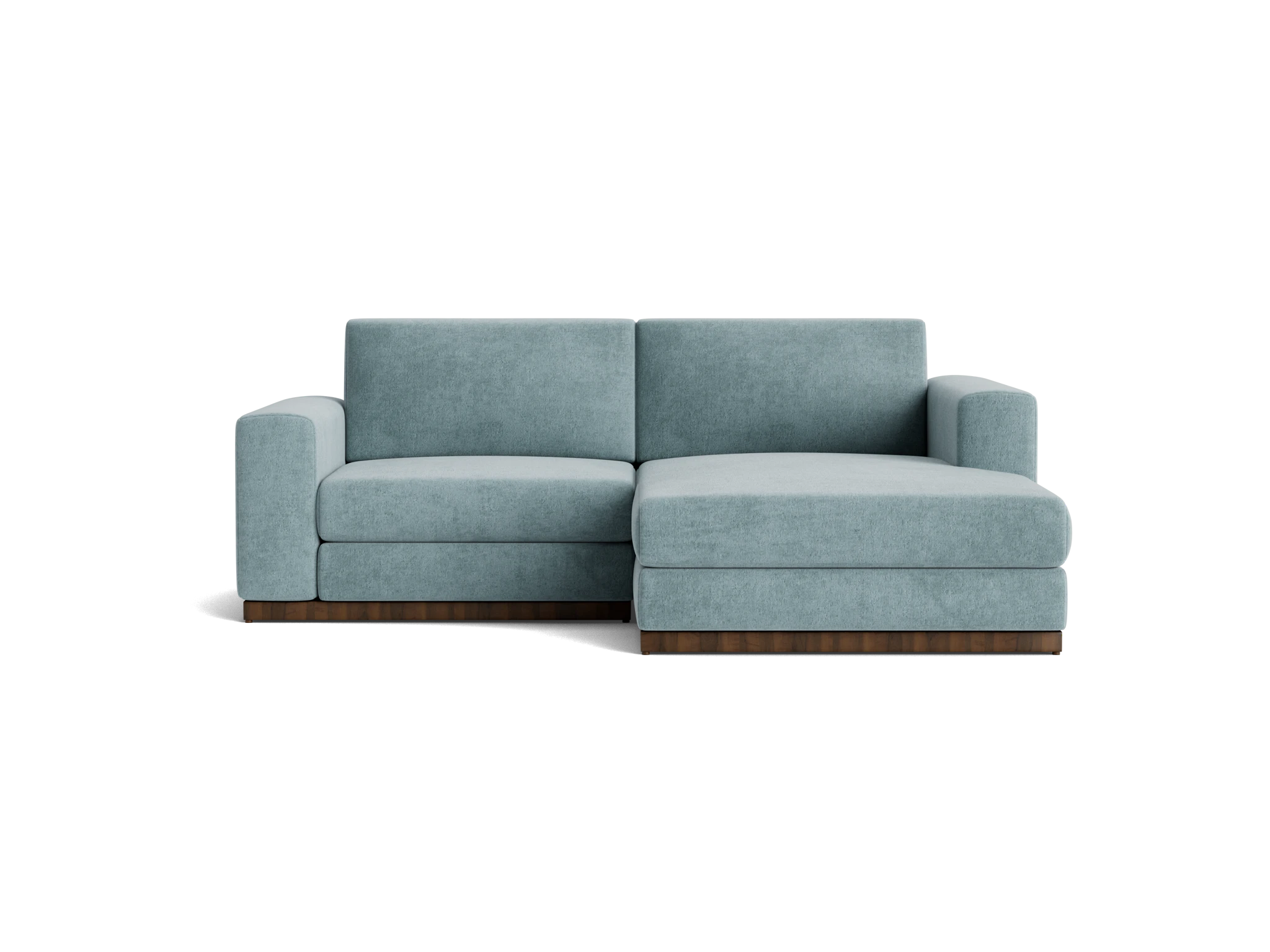 holt modular compact sectional plush mist