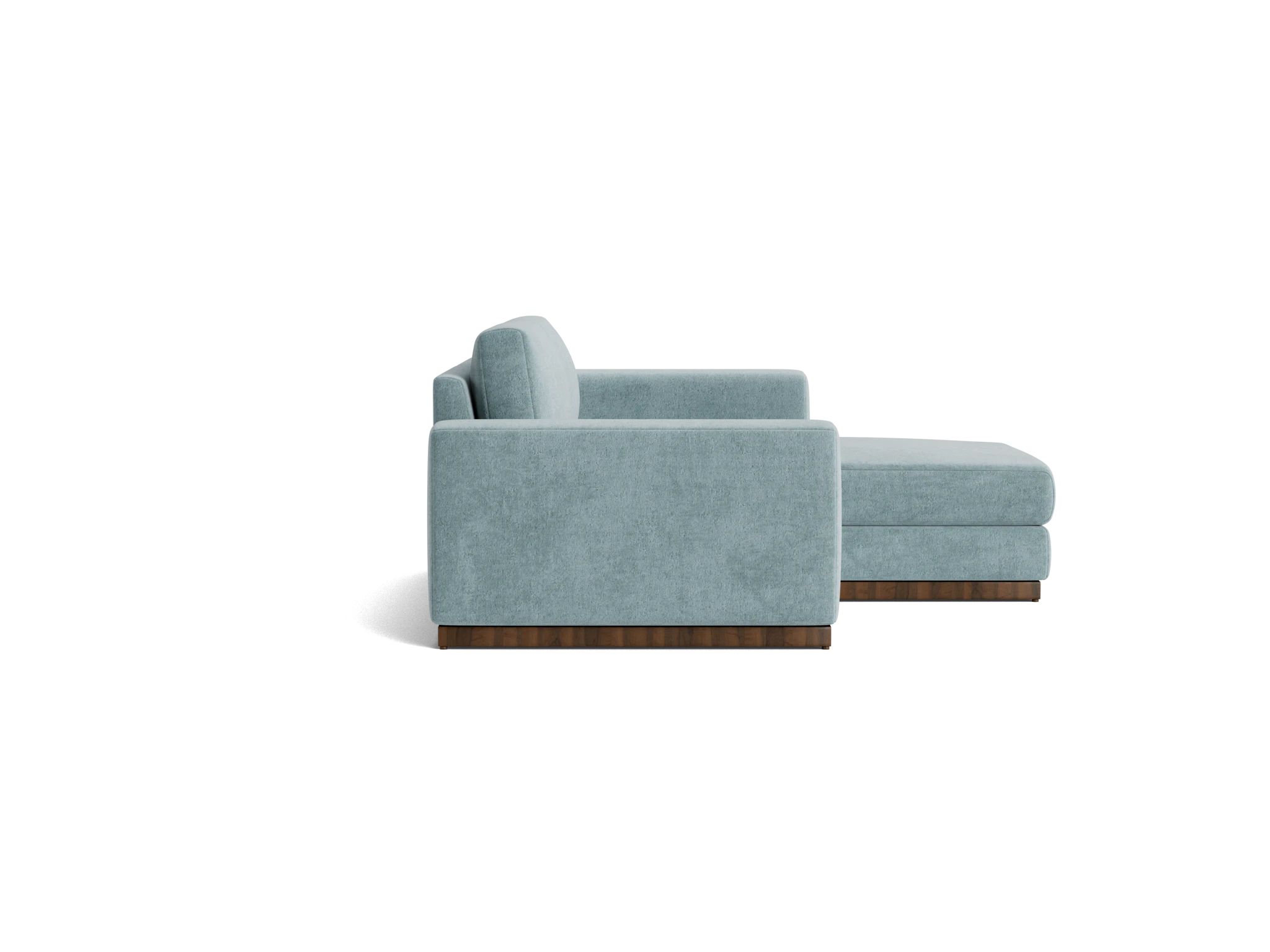 holt modular compact sectional plush mist