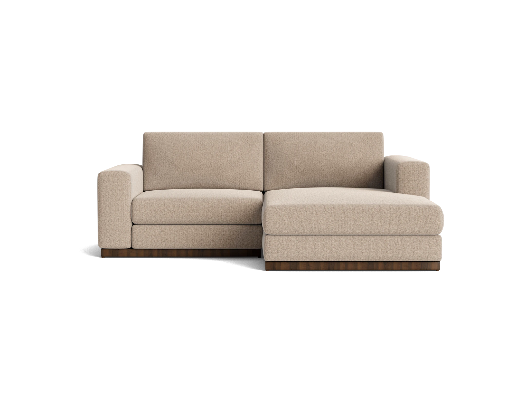 holt modular compact sectional villa sand