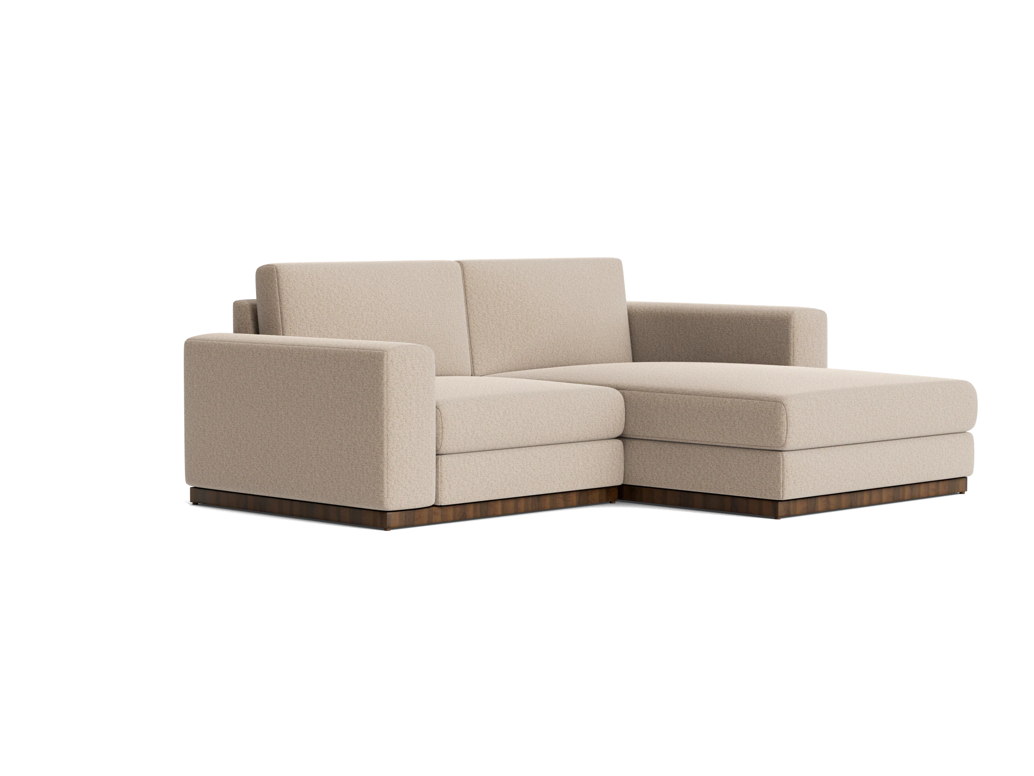 holt modular compact sectional villa sand