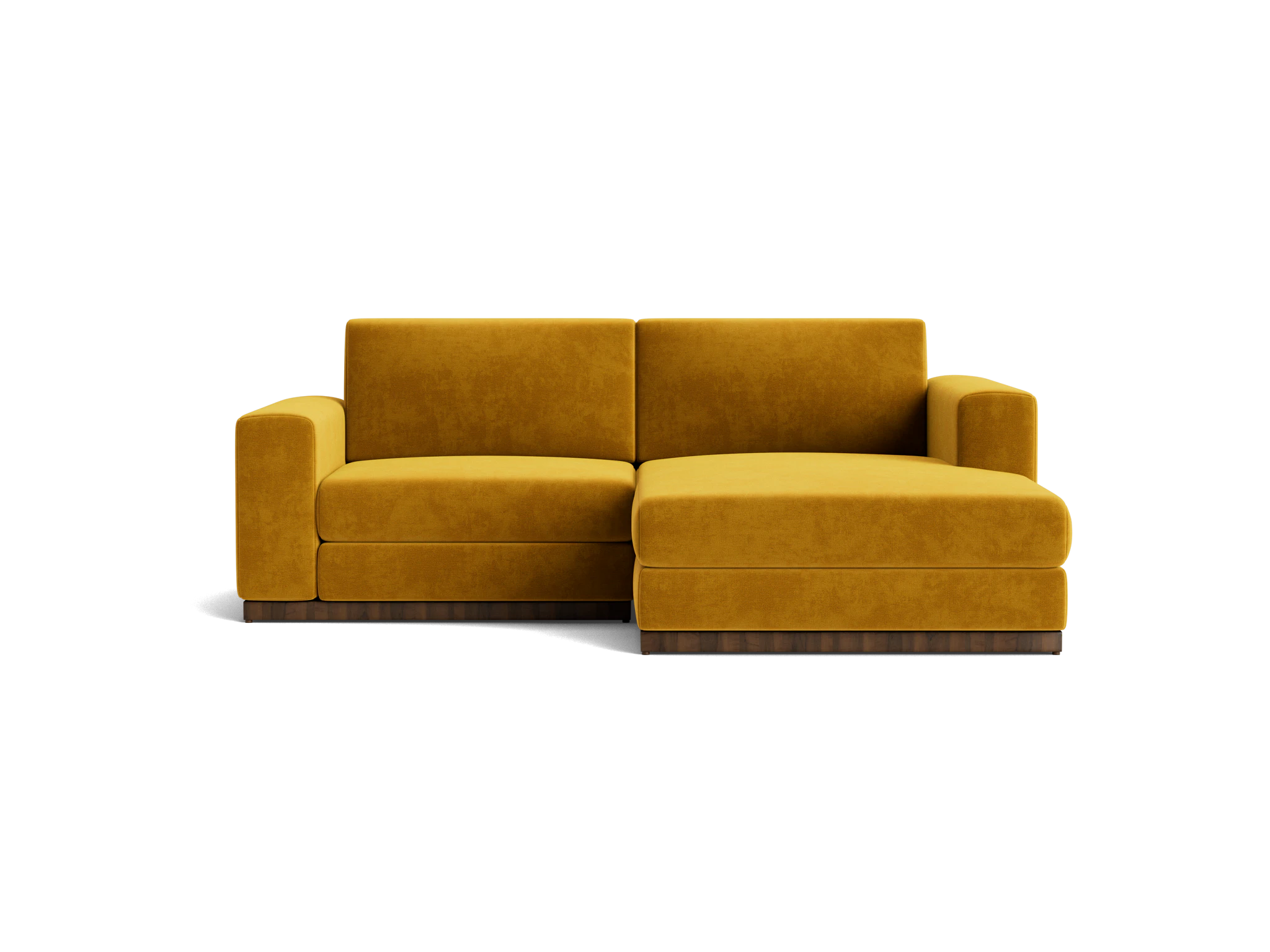 holt modular compact sectional harper amber gold