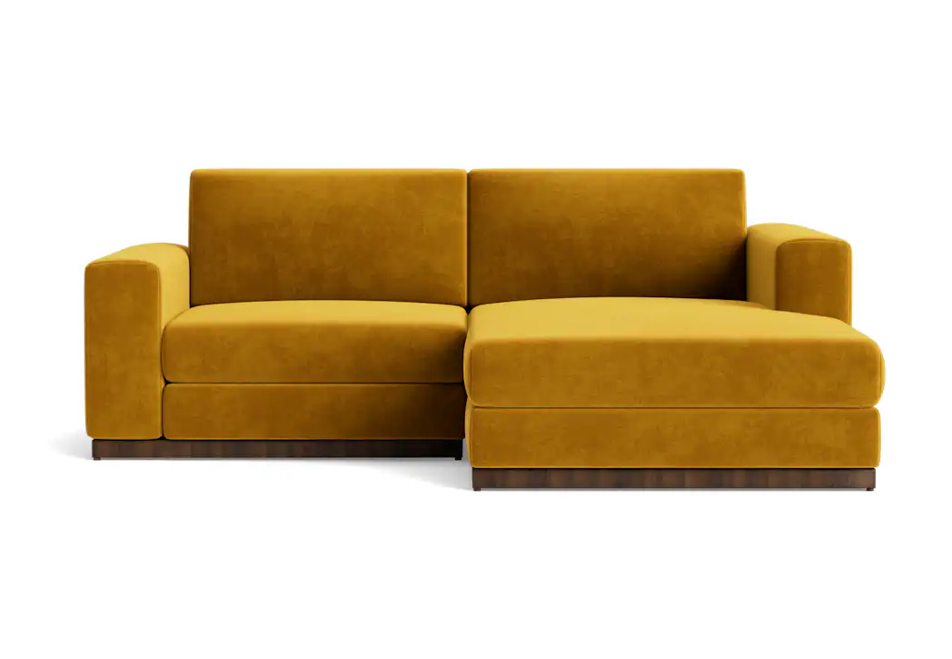 holt modular compact sectional harper amber gold