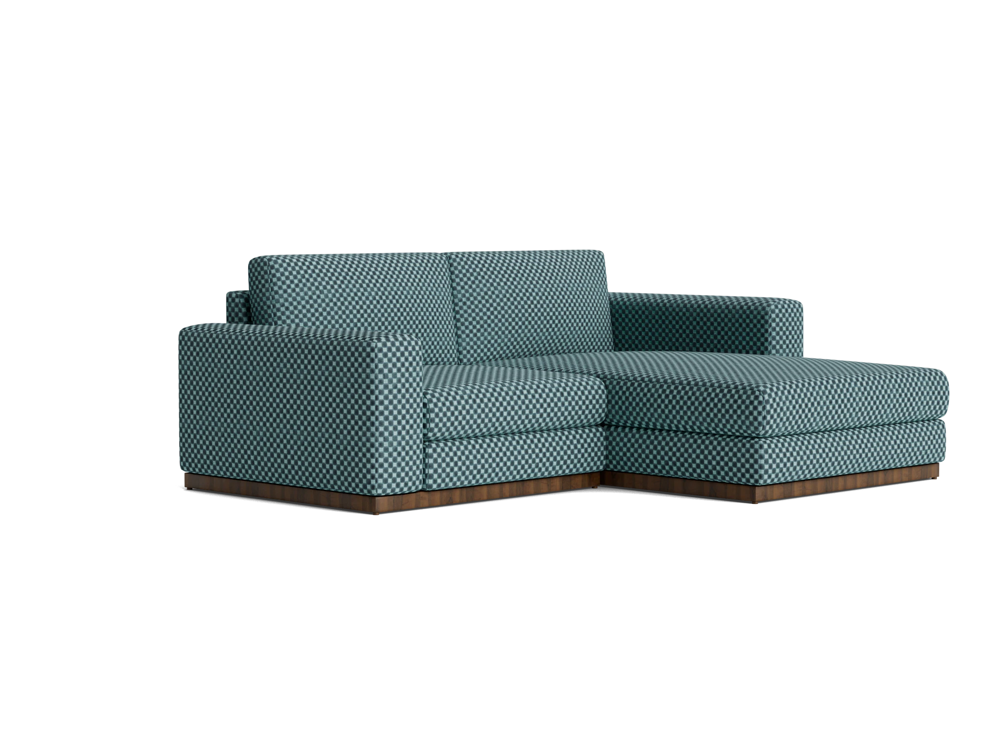 holt modular compact sectional checker pantone tapestry