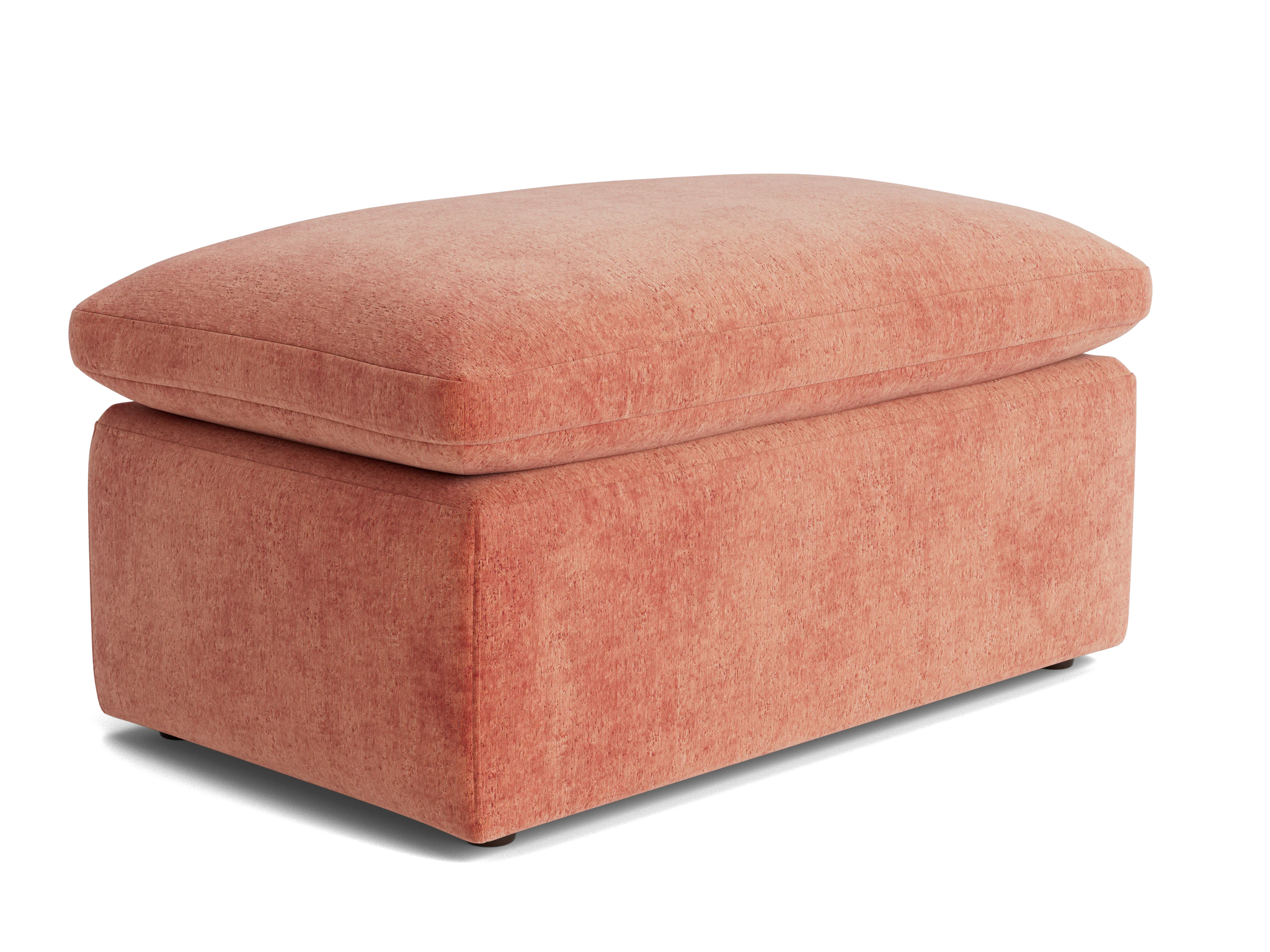 bryant half ottoman plush terra rose