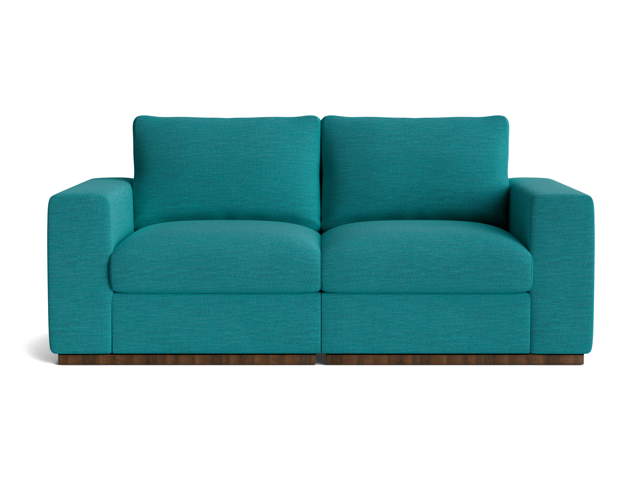 holt petite modular loveseat lucky turquoise