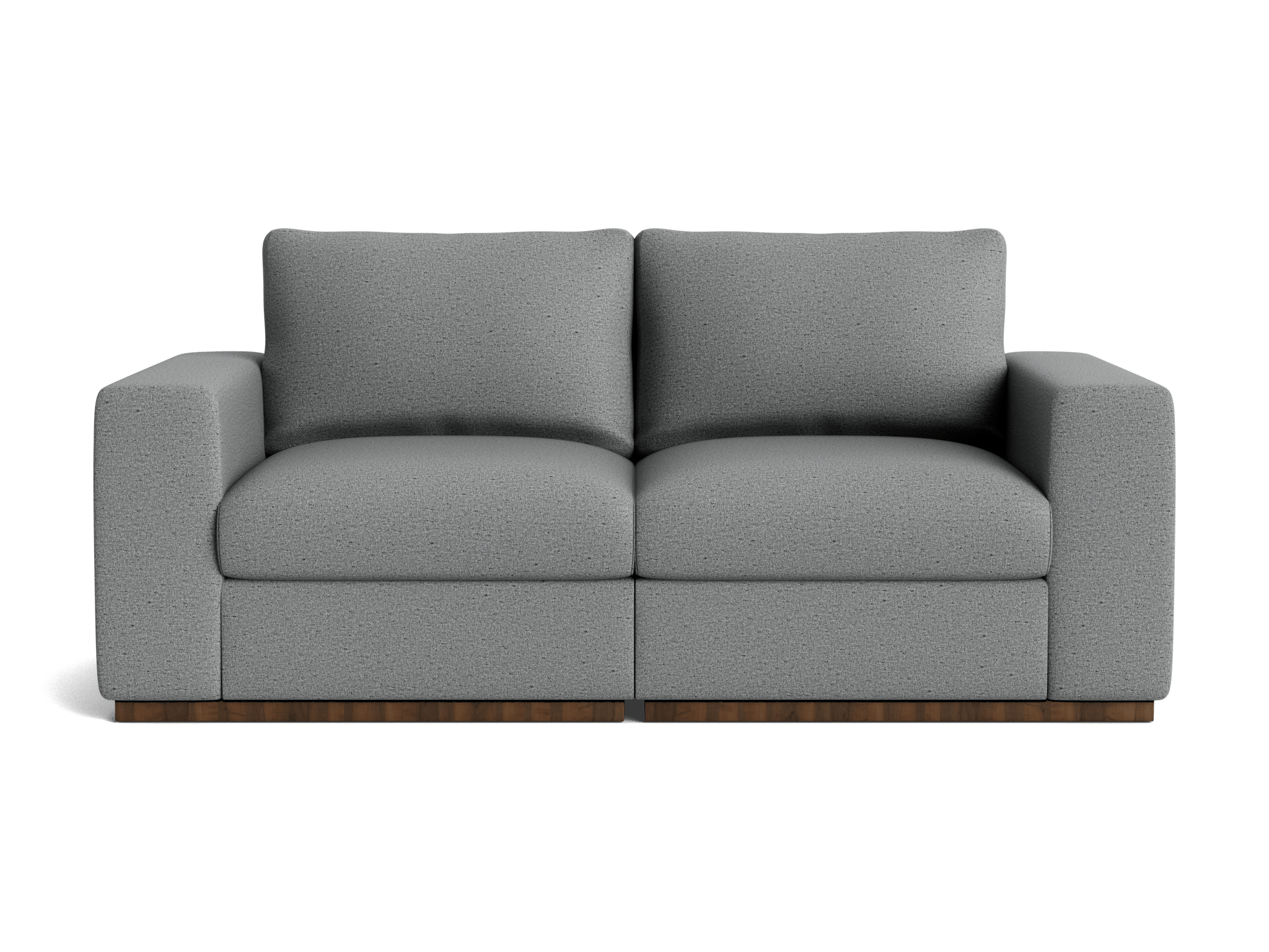 holt petite modular loveseat essence ash