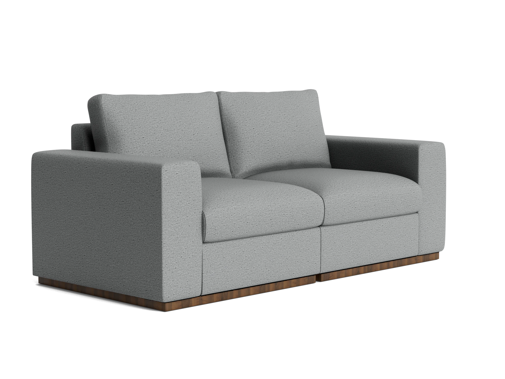 holt petite modular loveseat essence ash