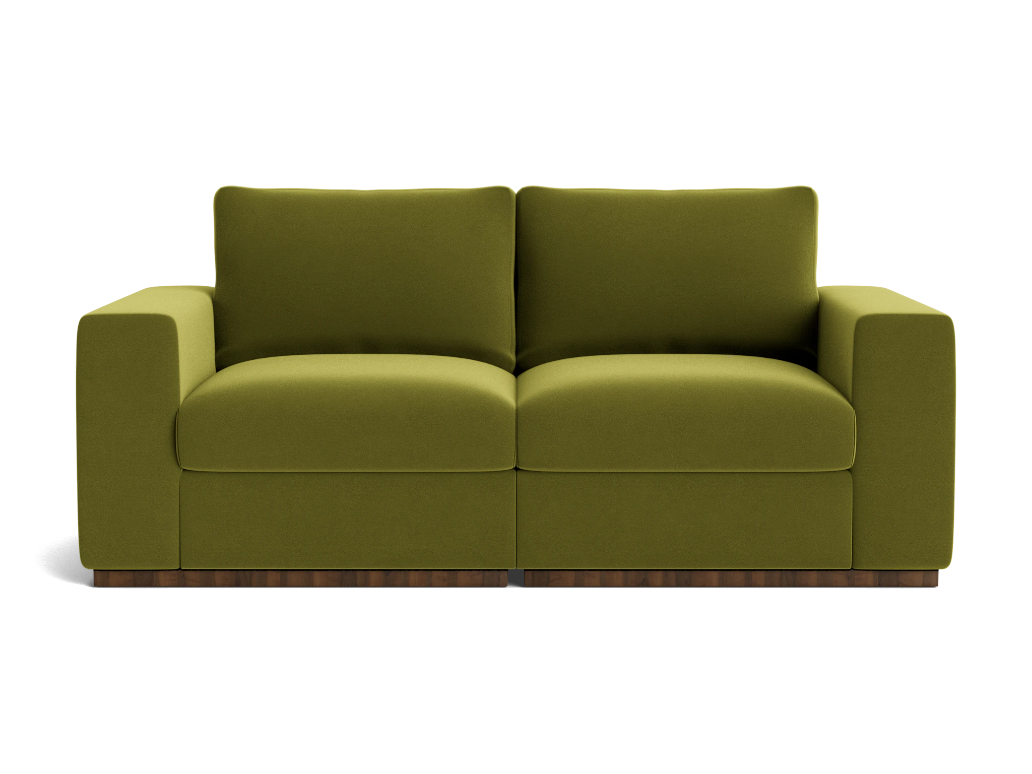 holt petite modular loveseat royale apple