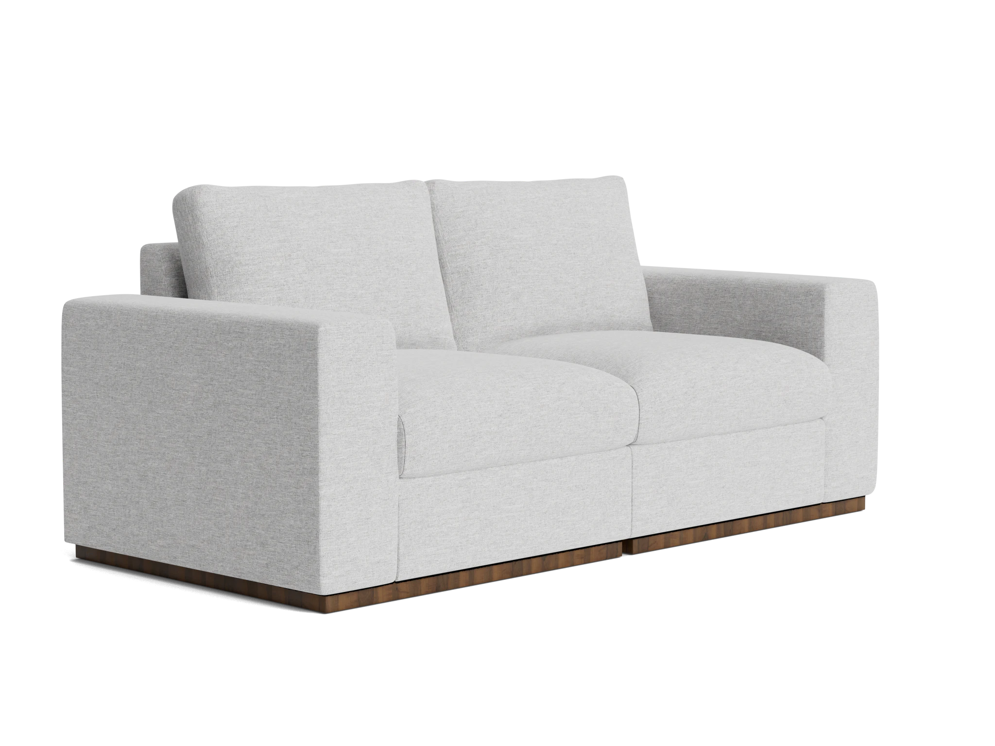 holt petite modular loveseat milo dove
