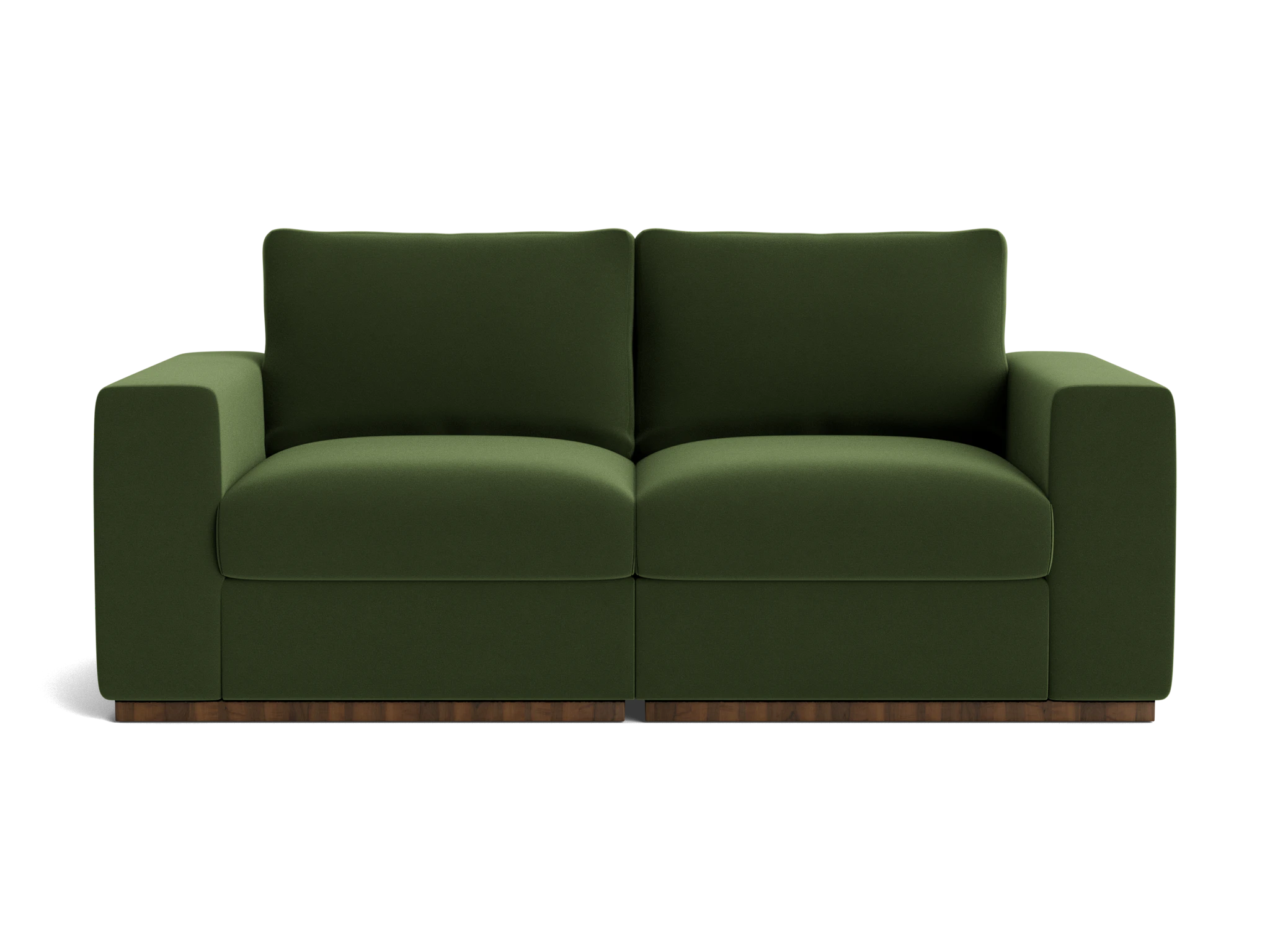 holt petite modular loveseat royale forest