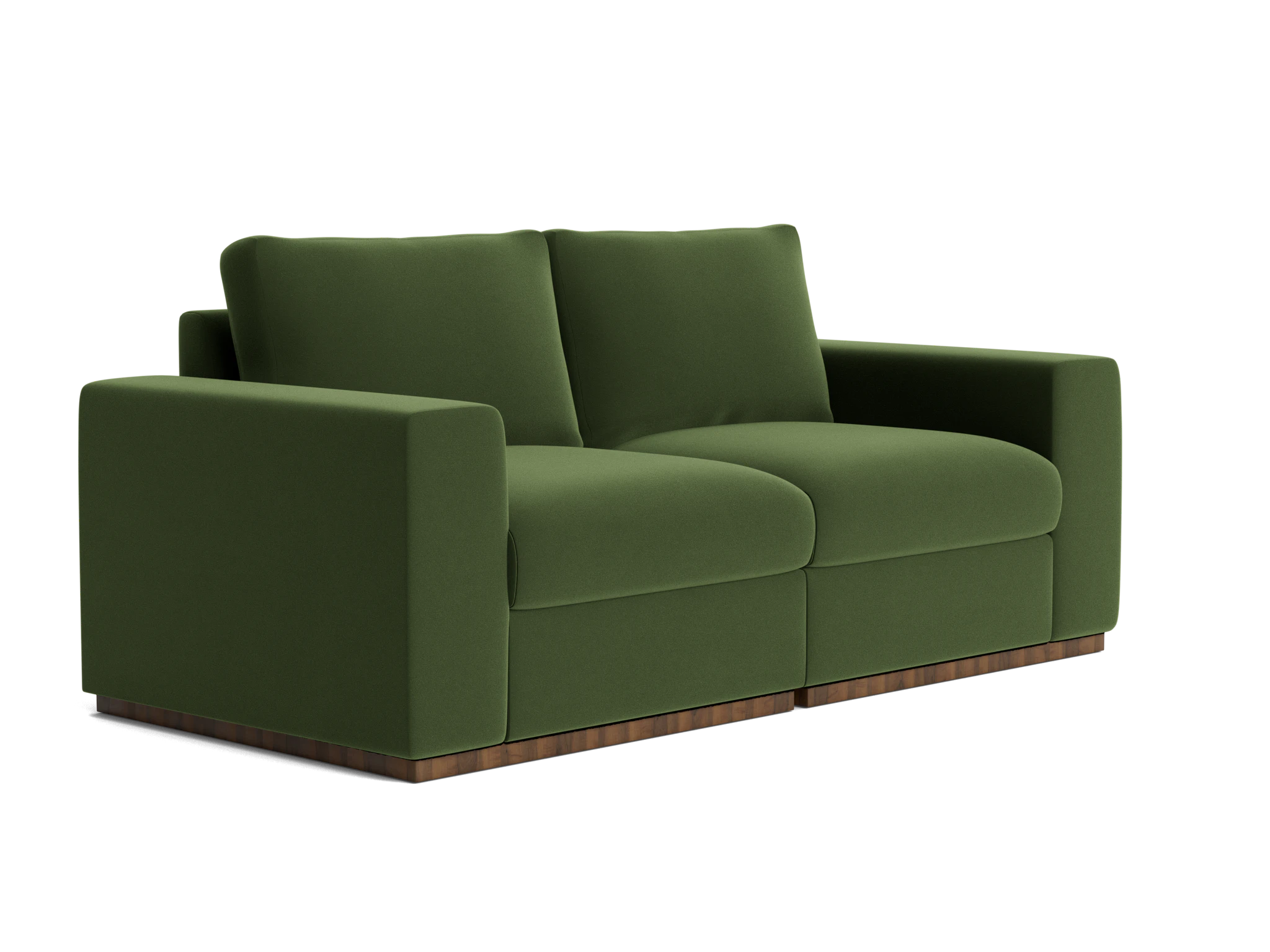 holt petite modular loveseat royale forest