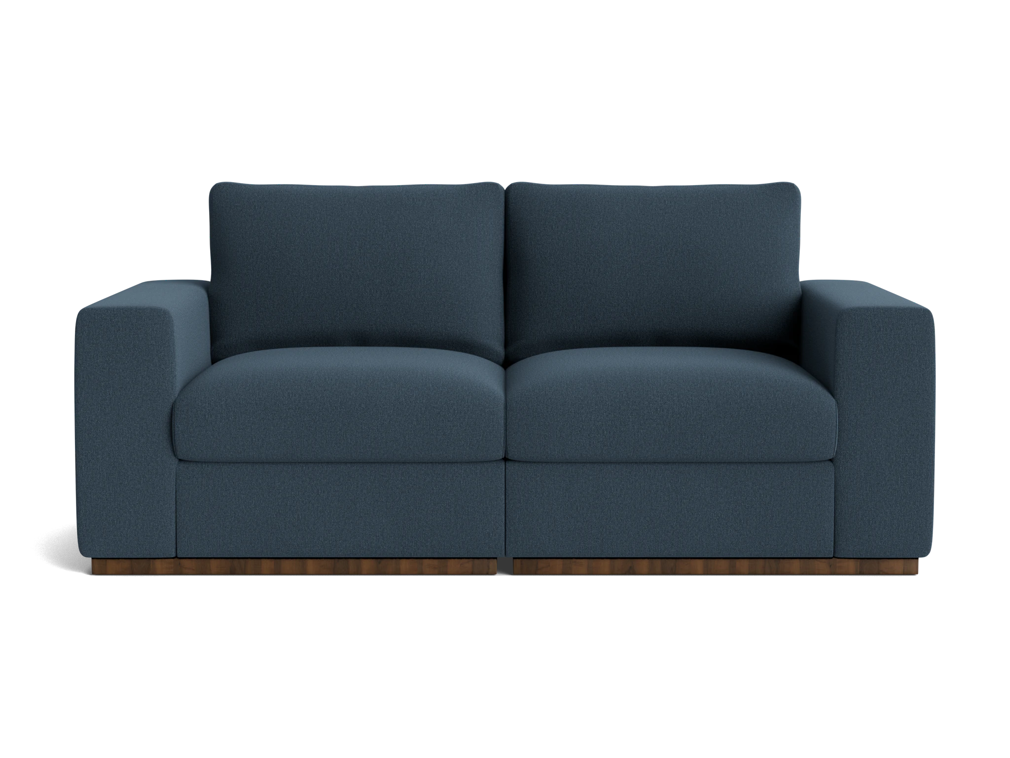 holt petite modular loveseat faithful indigo